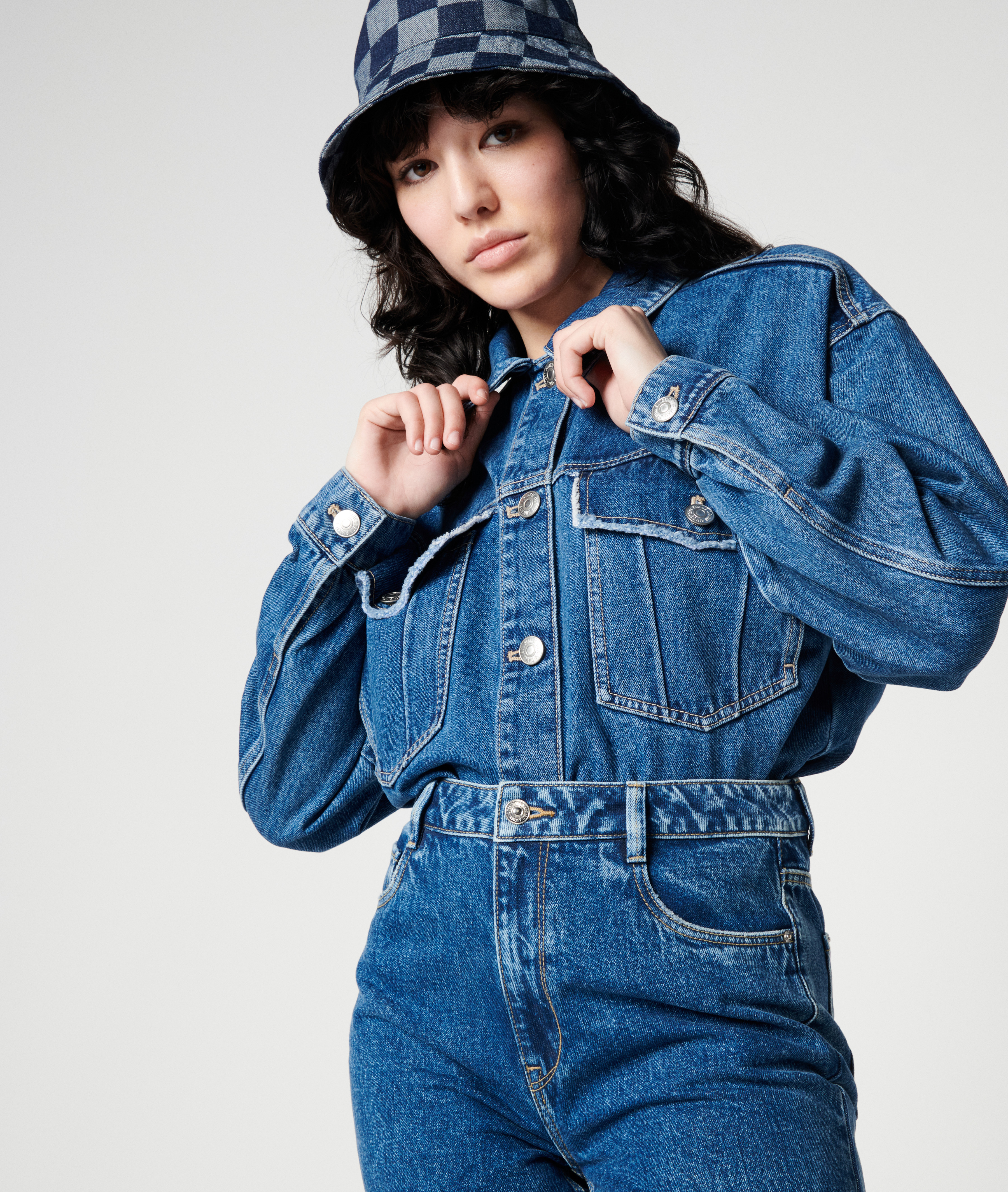 Veste en jean bleu foncé - Pimkie
