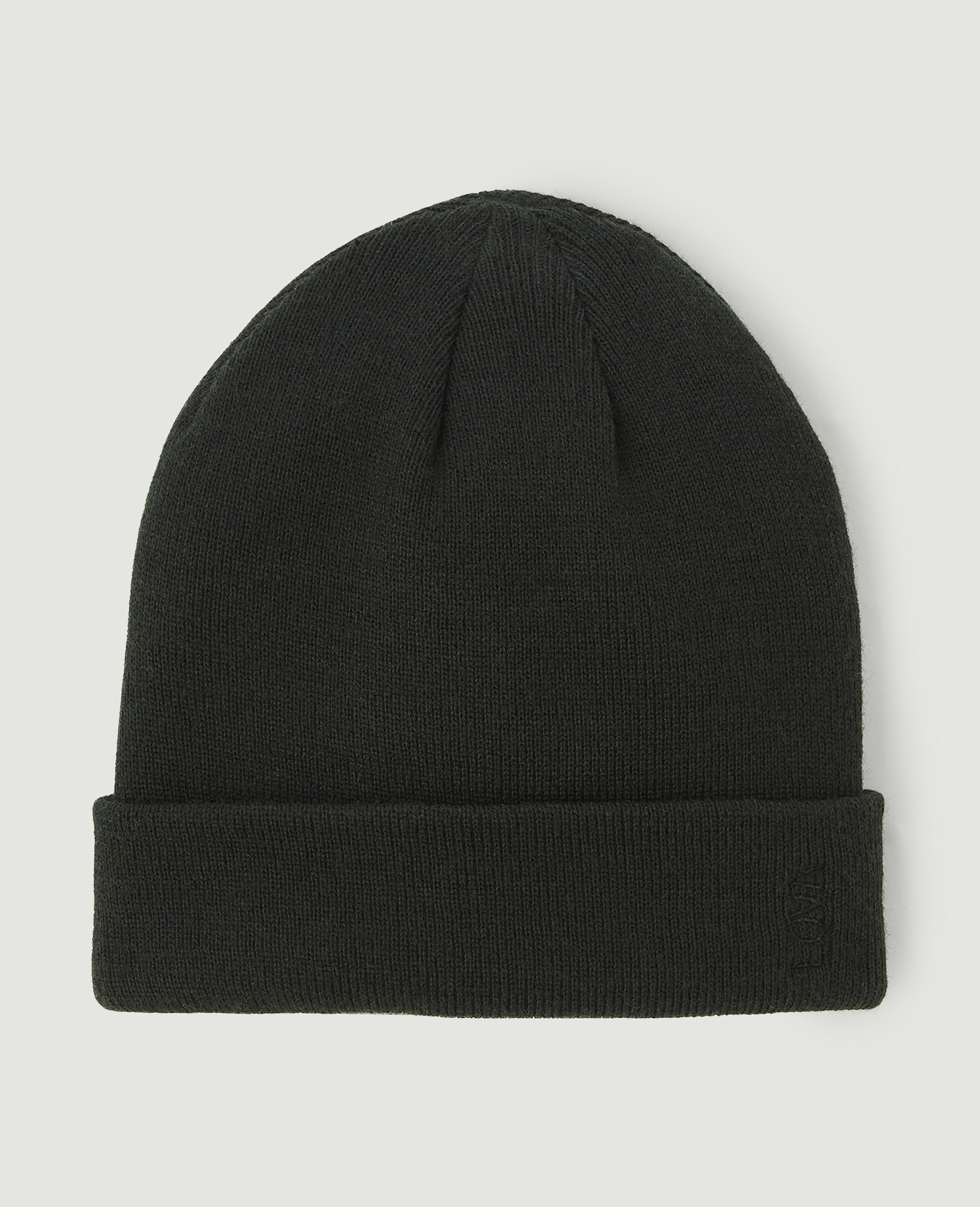 Bonnet avec revers noir - Pimkie