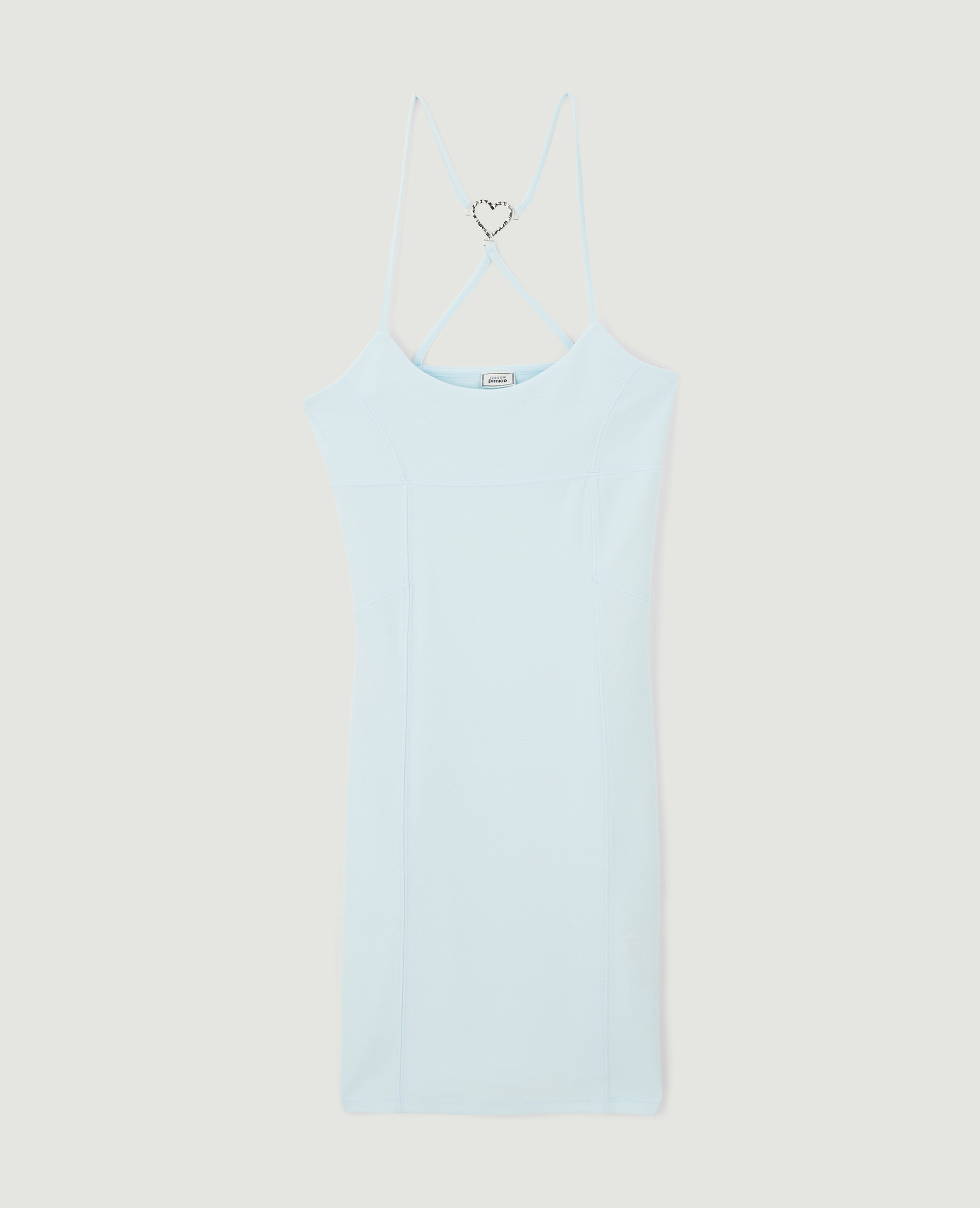 Robe courte avec cœur strass bleu clair - Pimkie