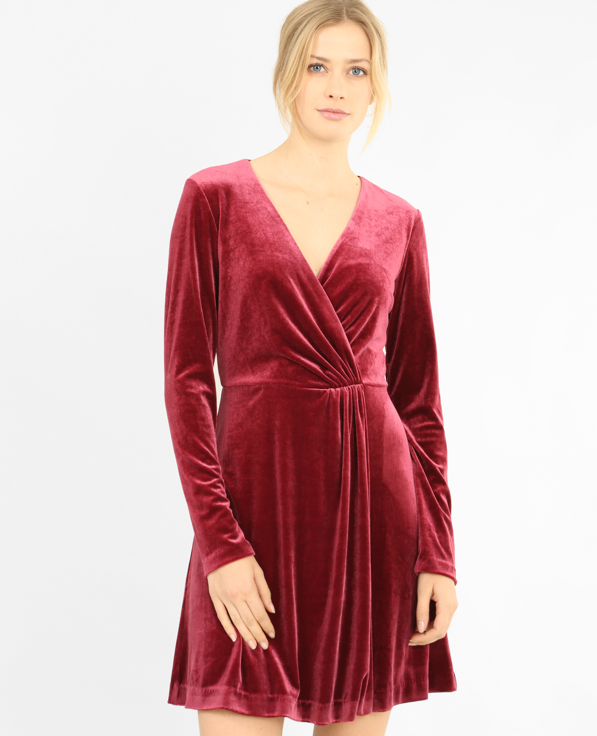 Robe velour cache coeur clearance
