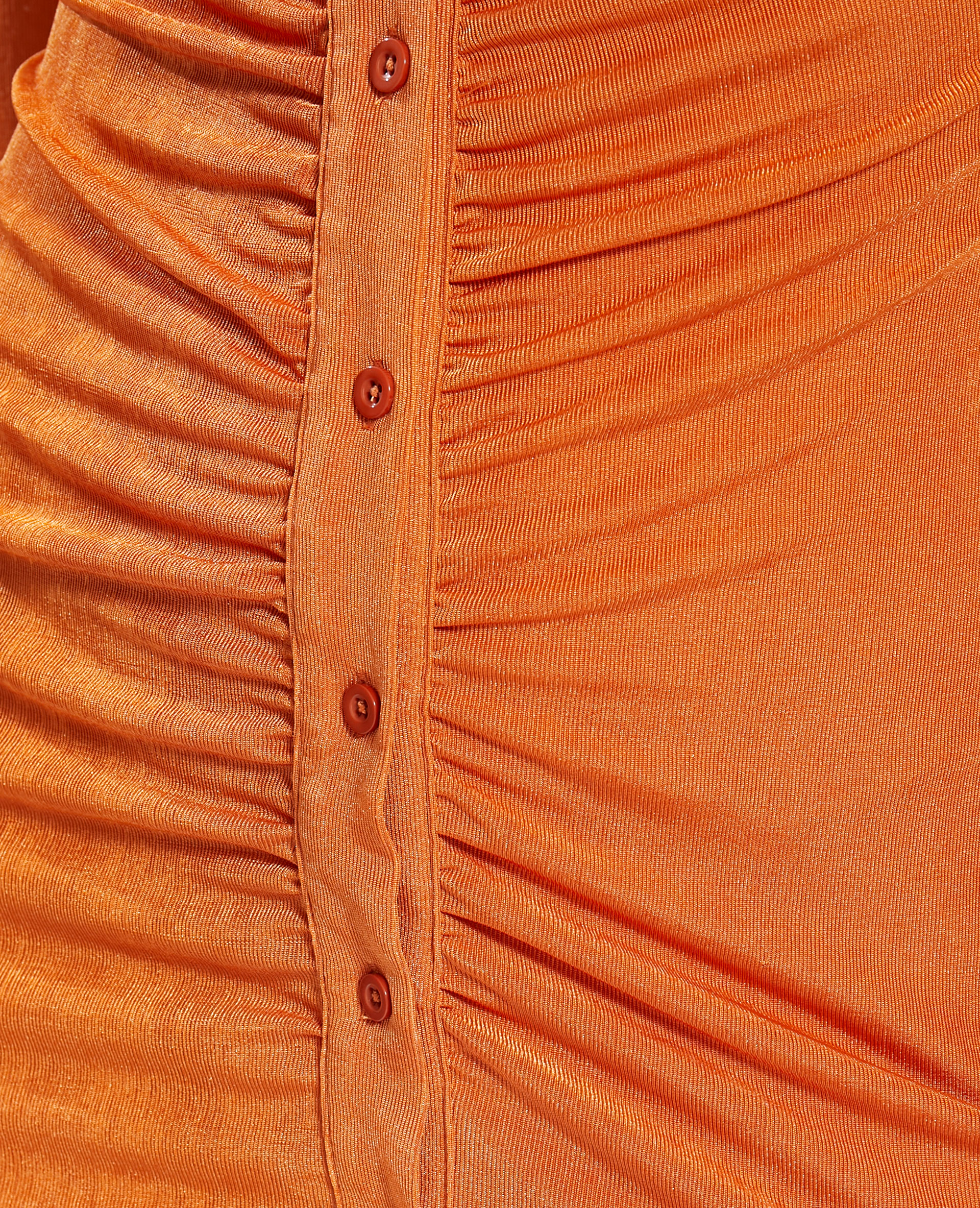 Robe froncée orange - Pimkie