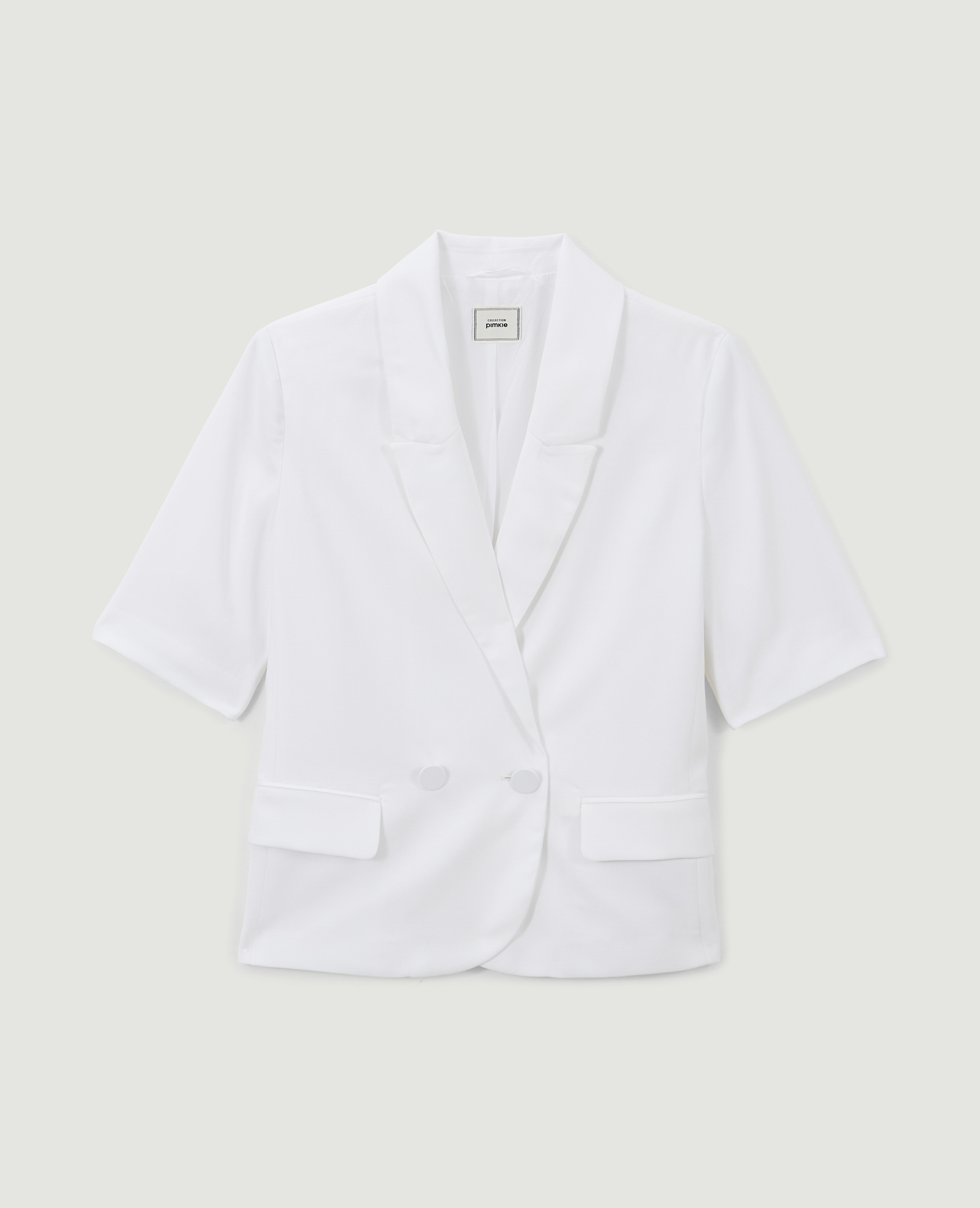 Veste blazer manches courtes blanc - Pimkie