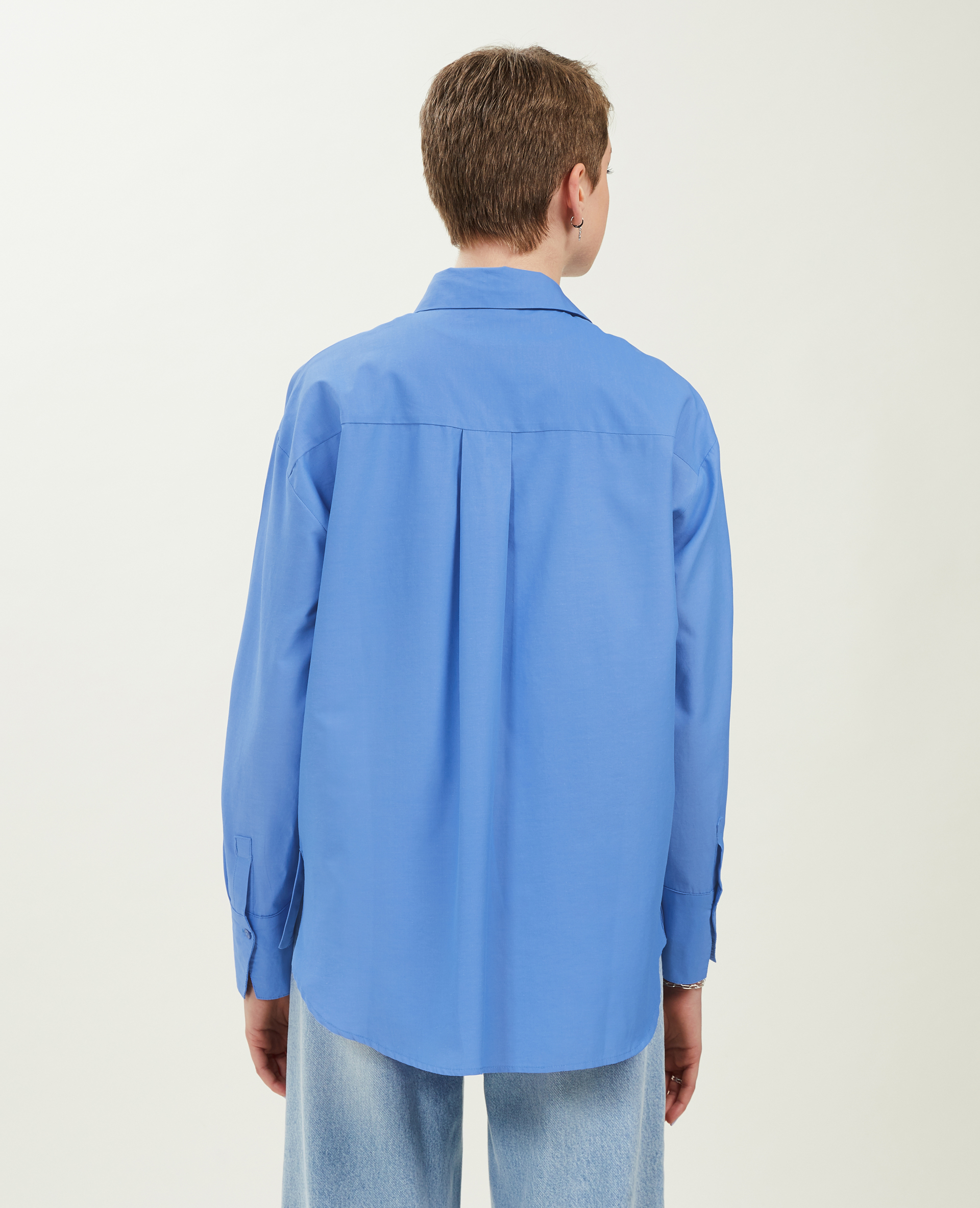 Chemise manches longues bleu - Pimkie