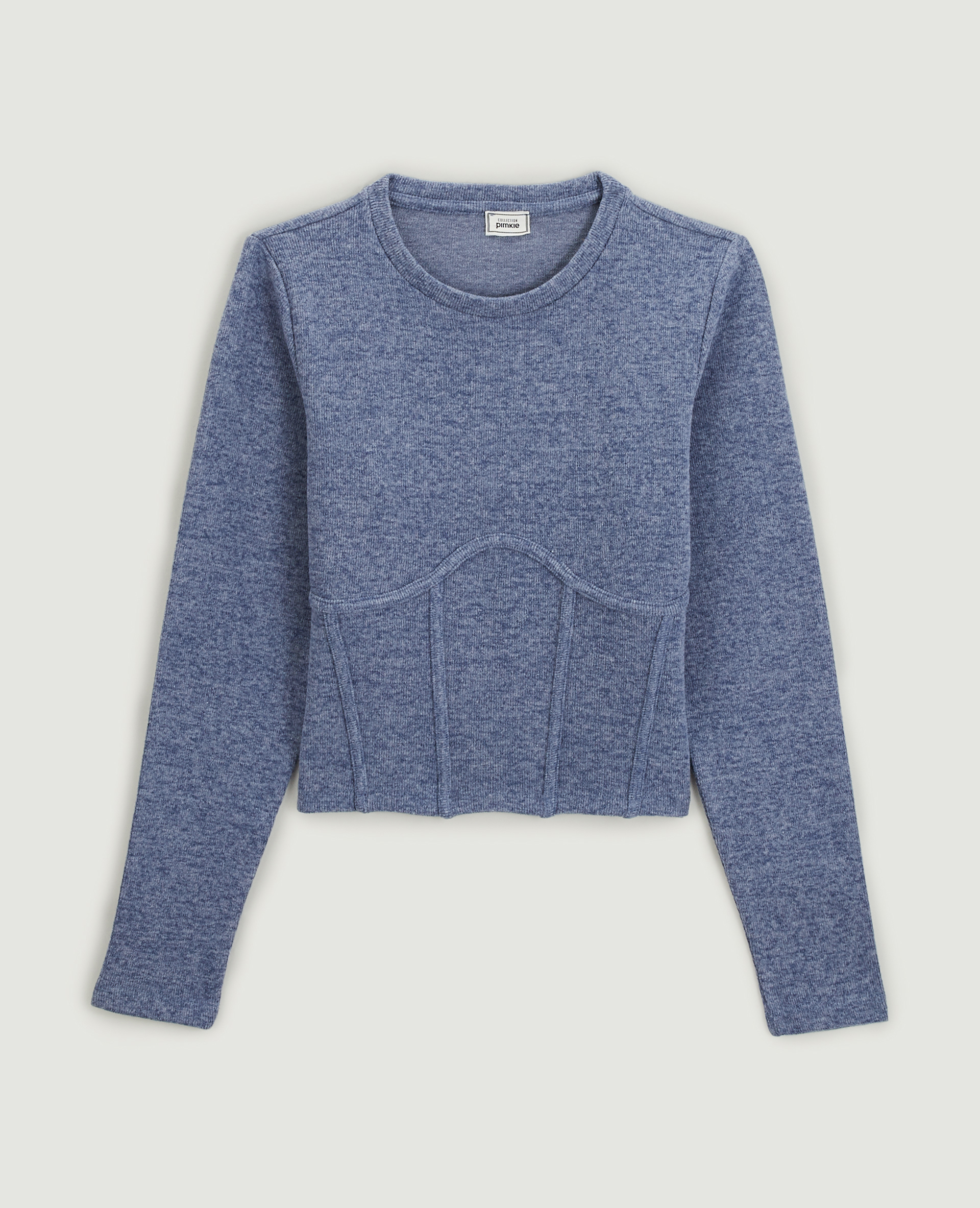 Pull façon corset bleu - Pimkie