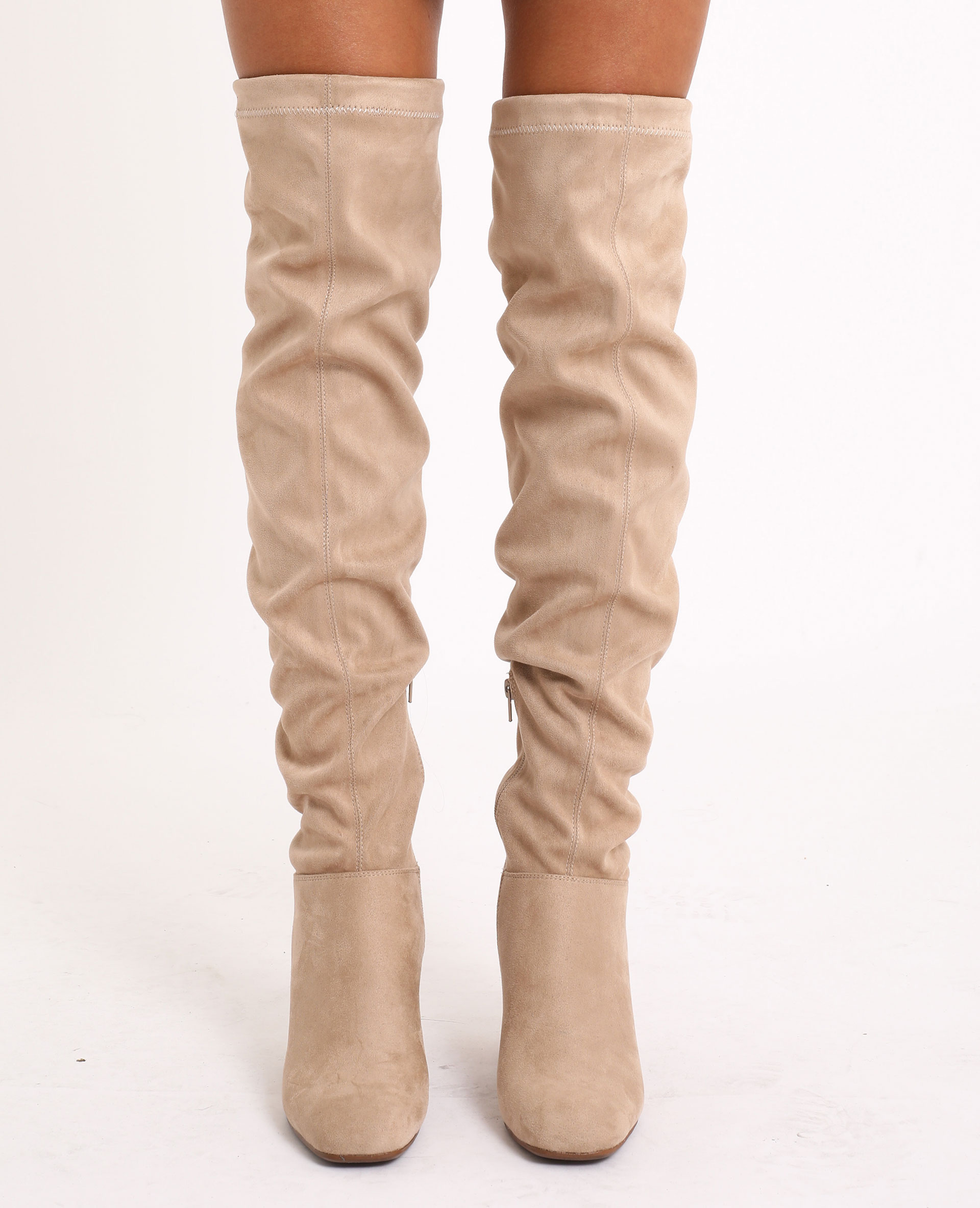 Cuissarde suedine discount beige