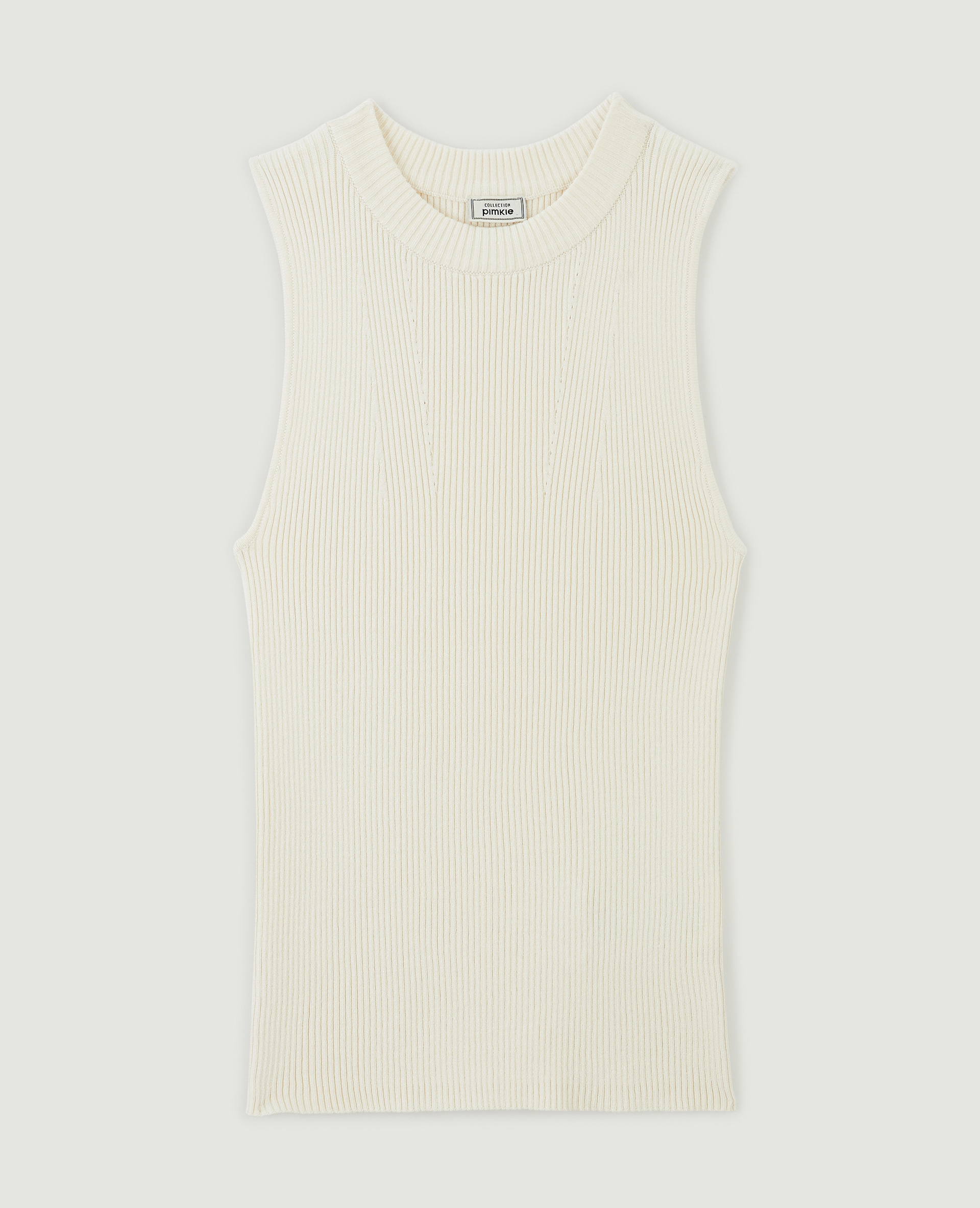 Top sans manches en maille blanc - Pimkie
