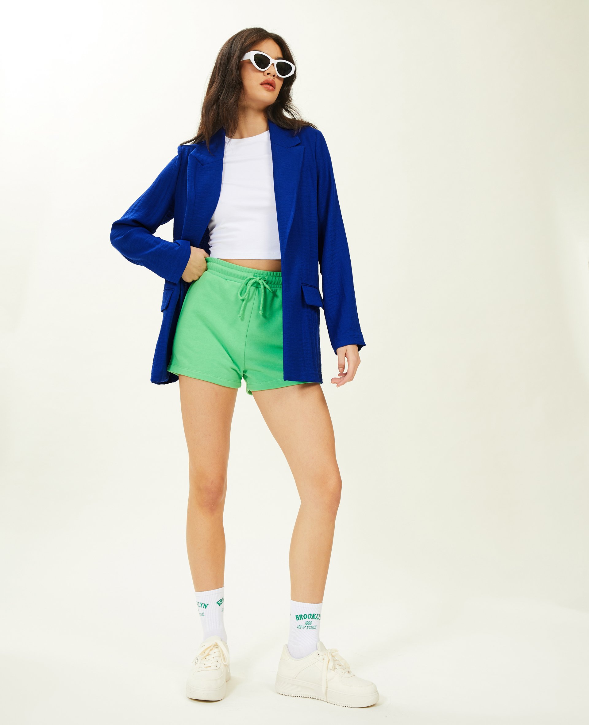 Ensemble blazer deals bleu electrique