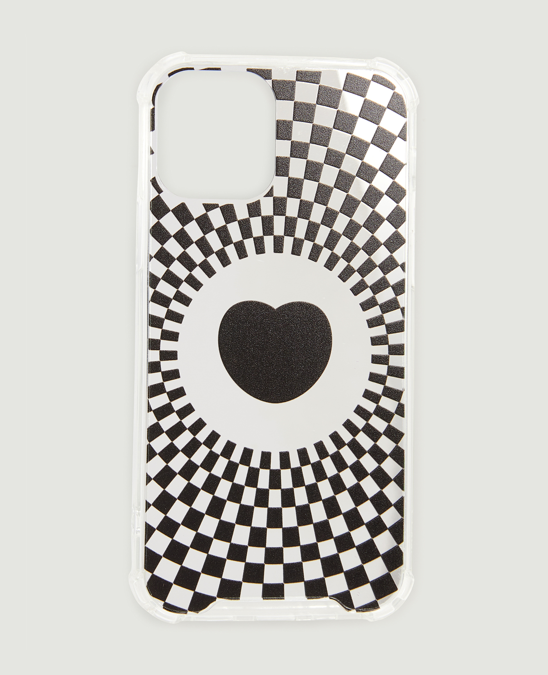 Coque de téléphone motif cœur psychédélique noir - Pimkie