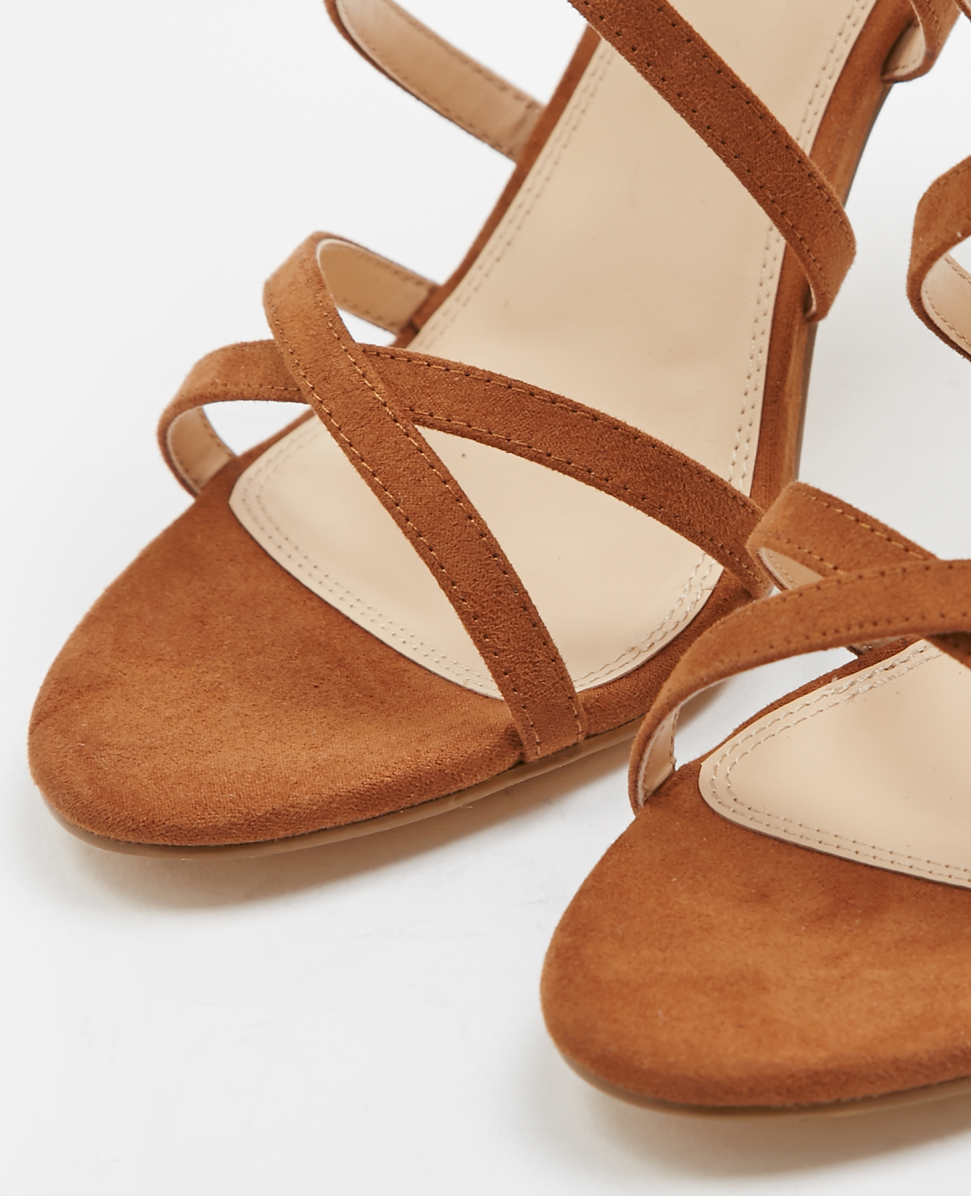 sandales talons marron
