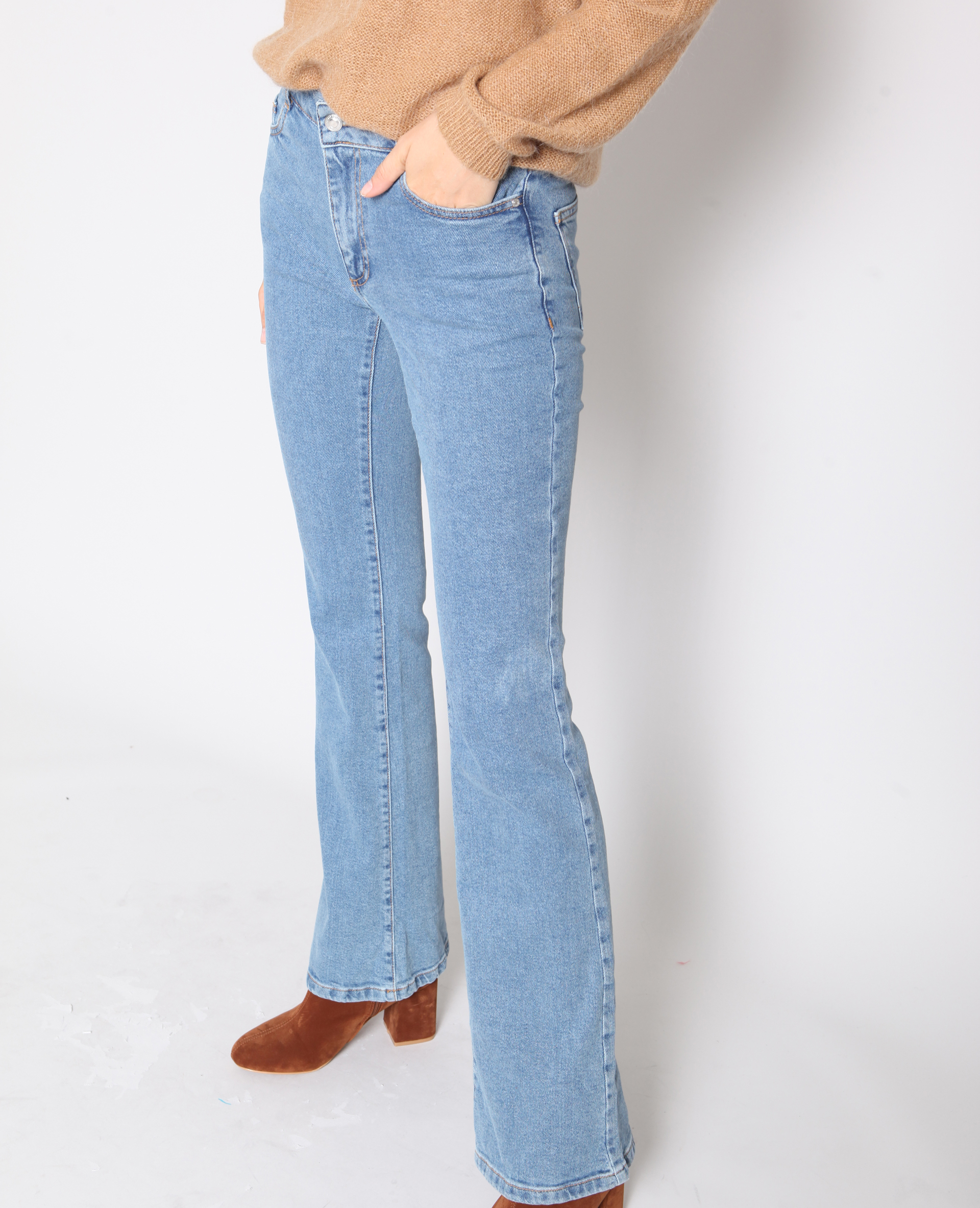 Jean flare bleu foncé - Pimkie