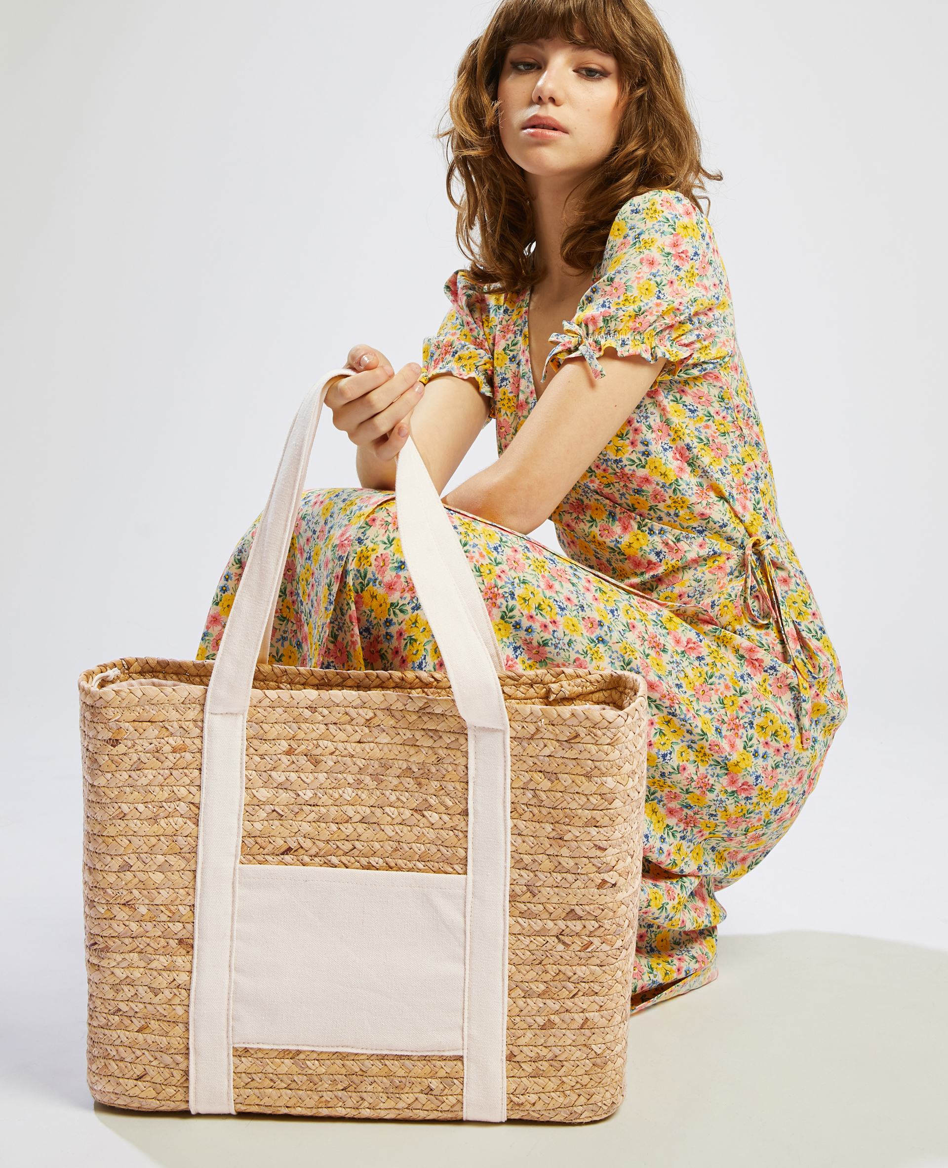 Sac cabas paille Pimkie