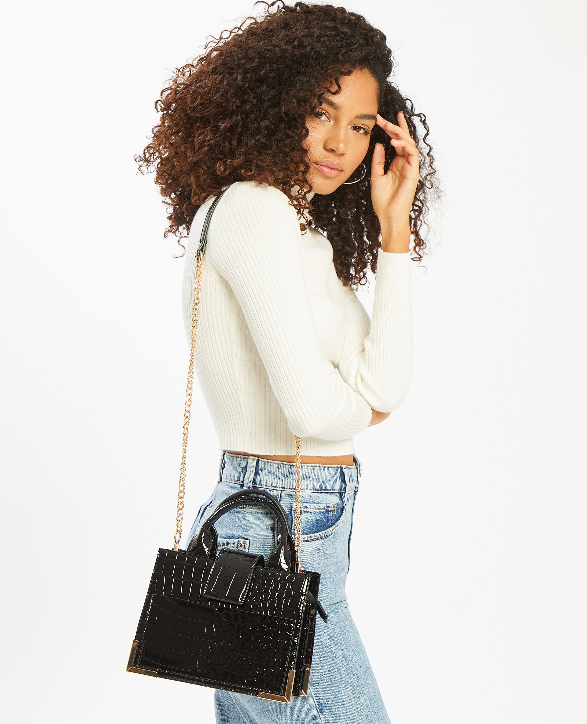 Sac boxy noir - Pimkie