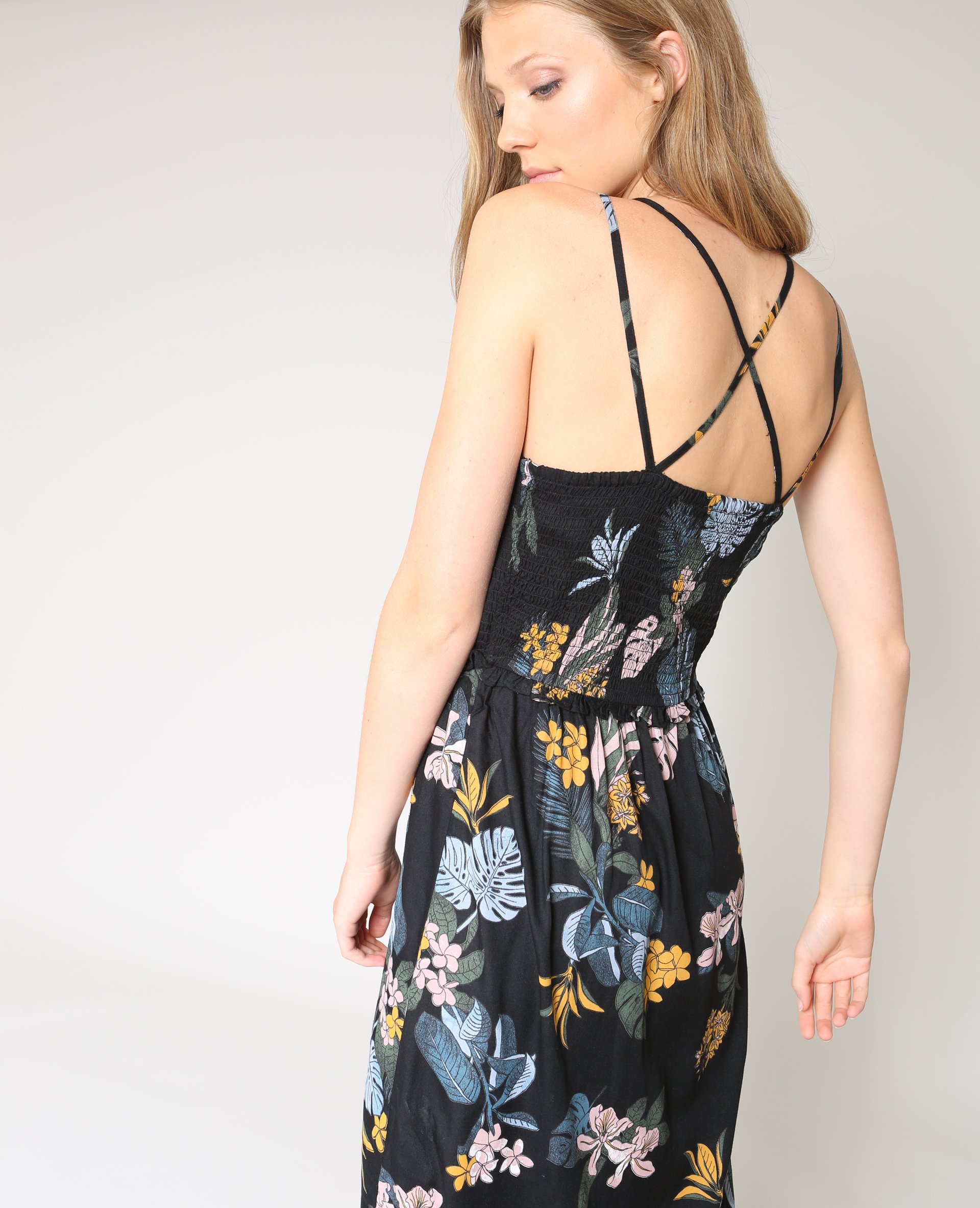 robe fleurie fine bretelle