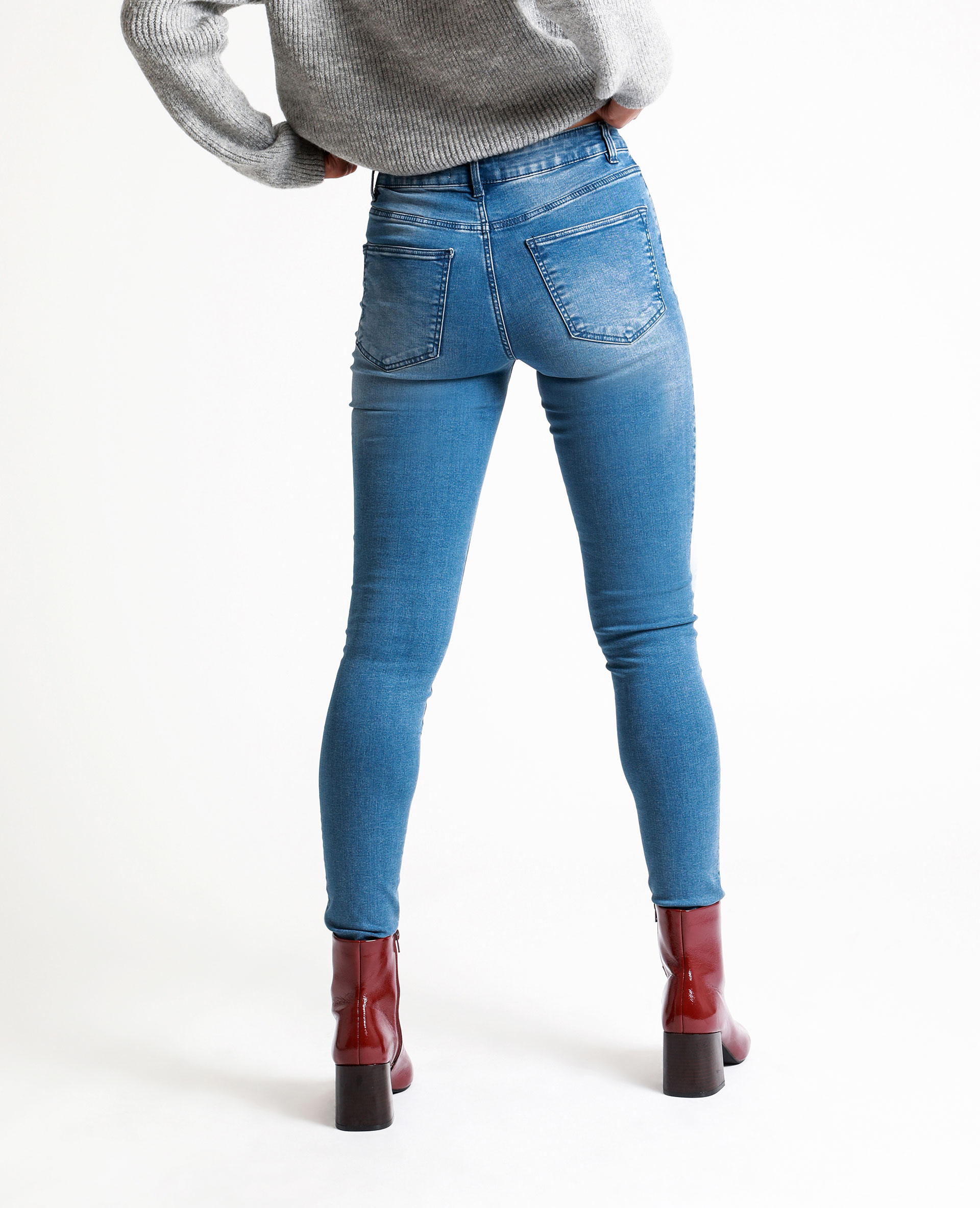 Jean skinny mid waist bleu - Pimkie