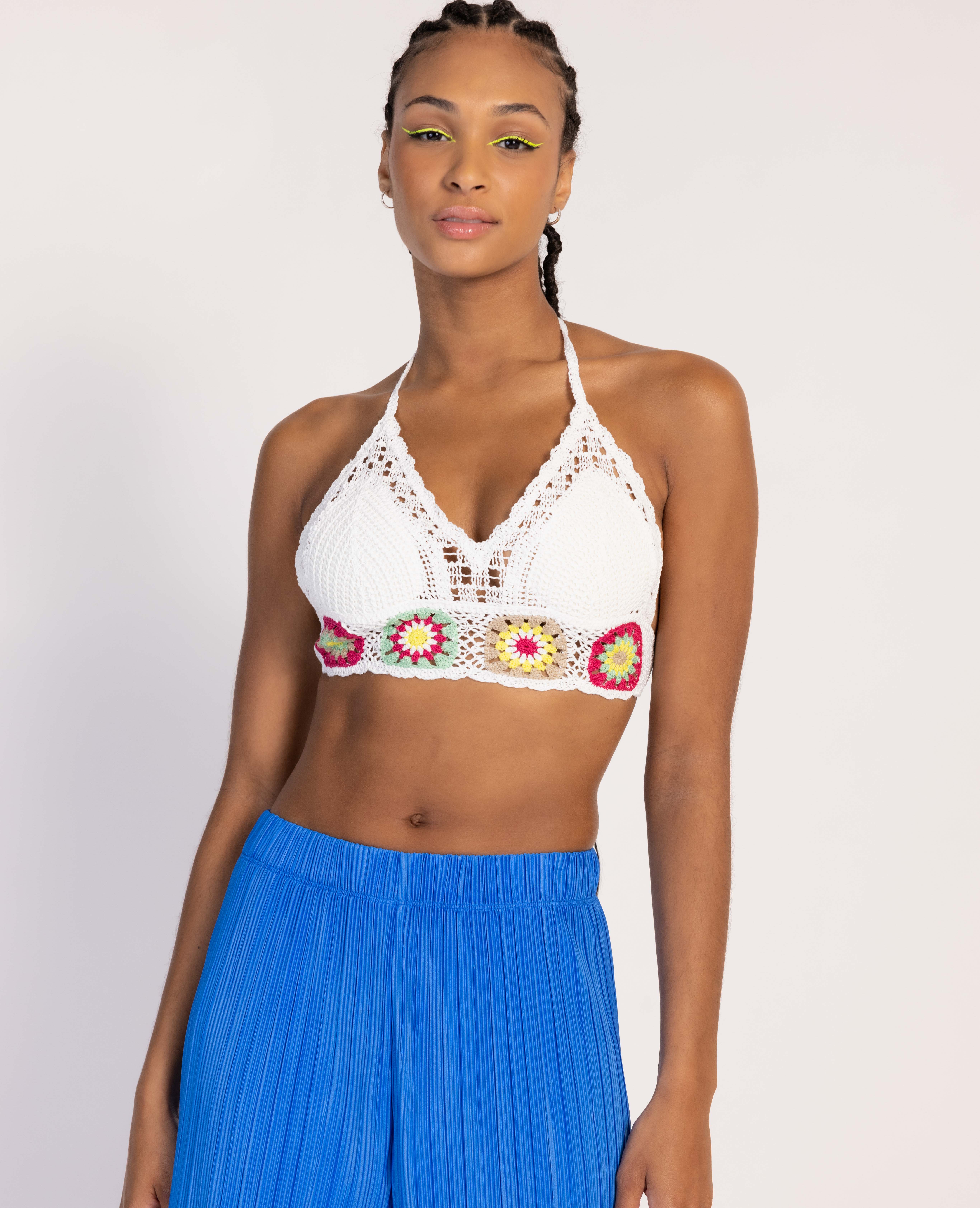 Haut de maillot de bain crochet blanc - Pimkie