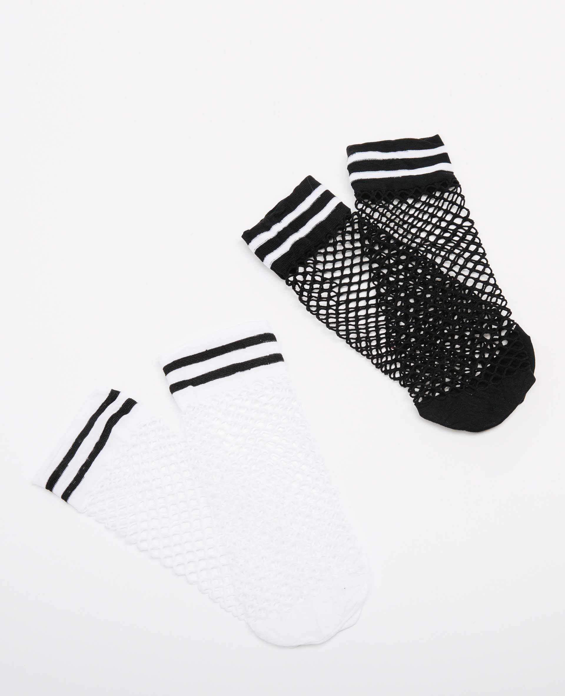 Lot de chaussettes résille noir - Pimkie
