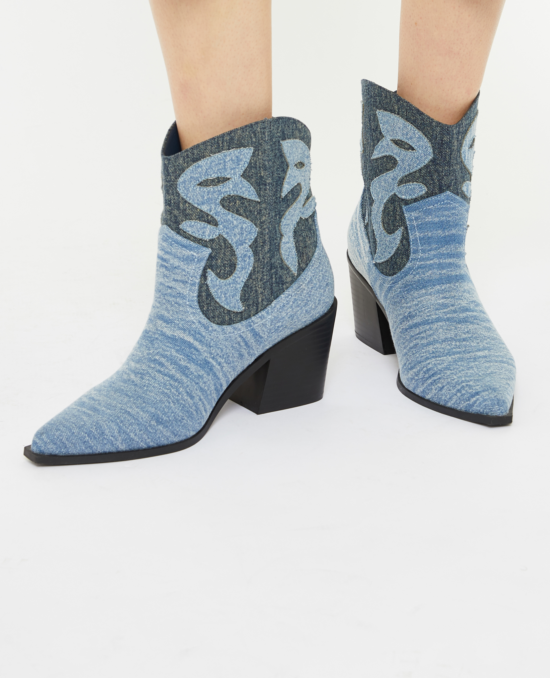 Boots santiags en jean Pimkie