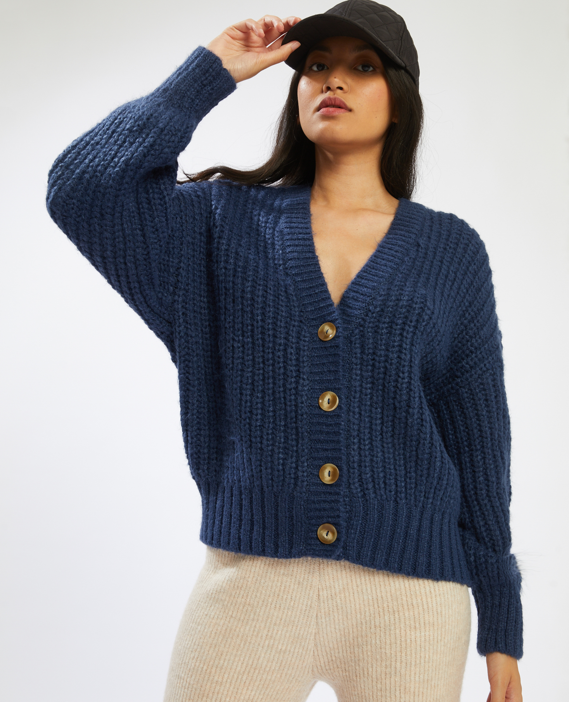 Gilet femme en maille hot sale