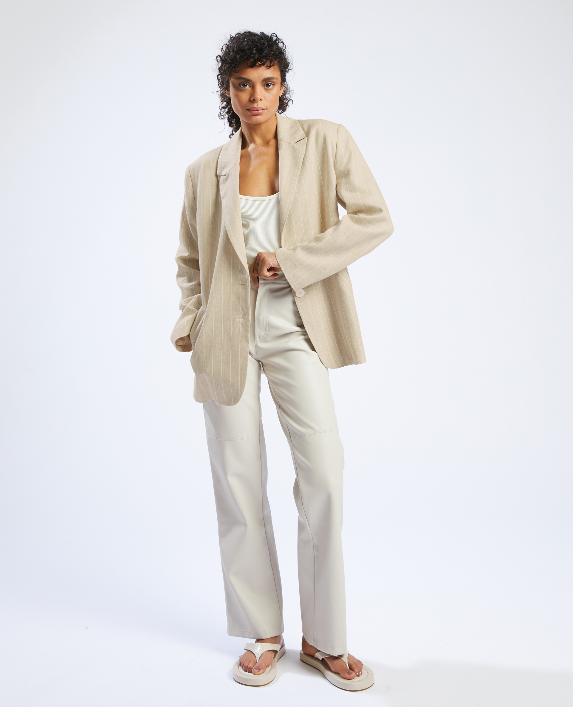 Blazer oversize lin raye