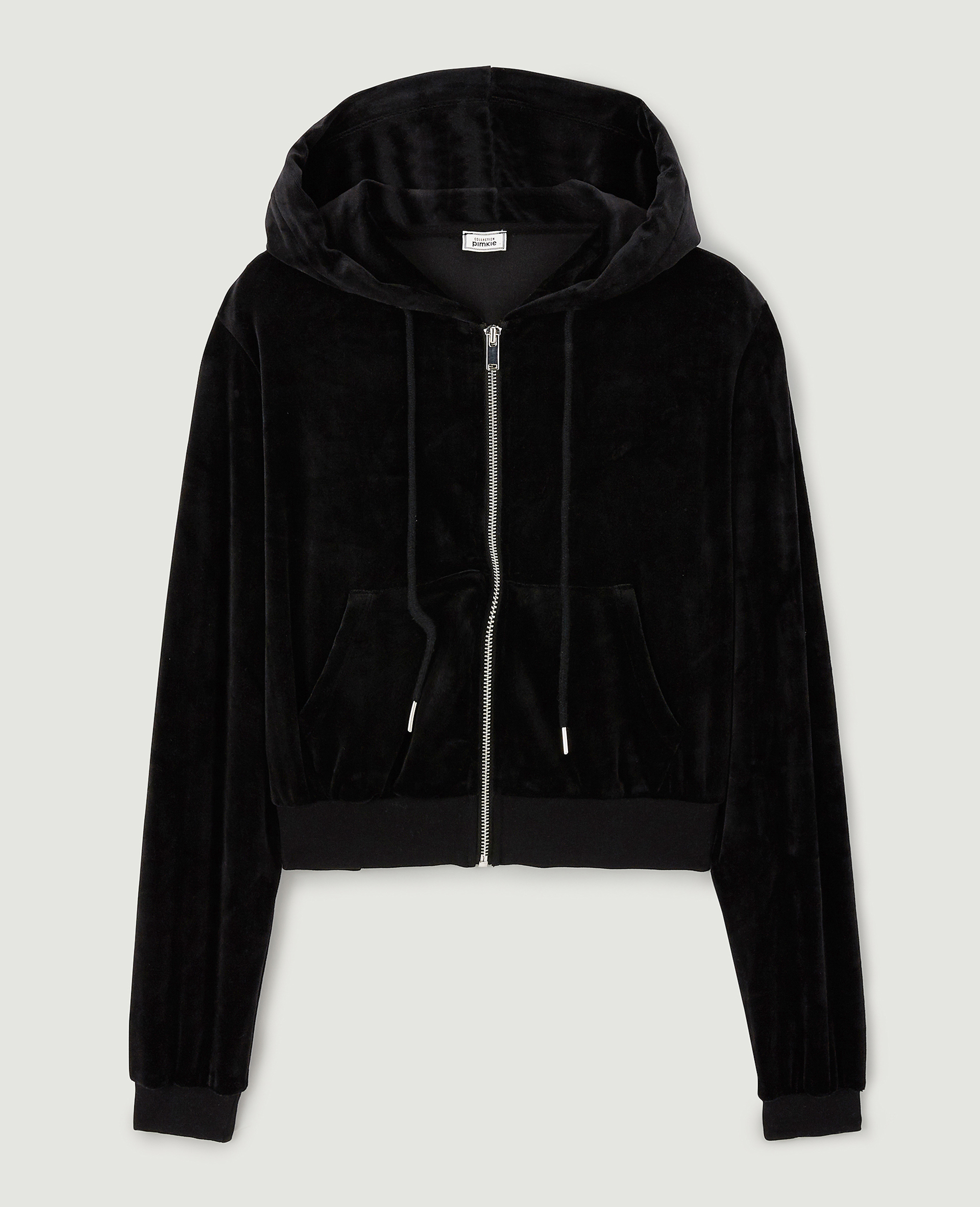 Veste zippee velours