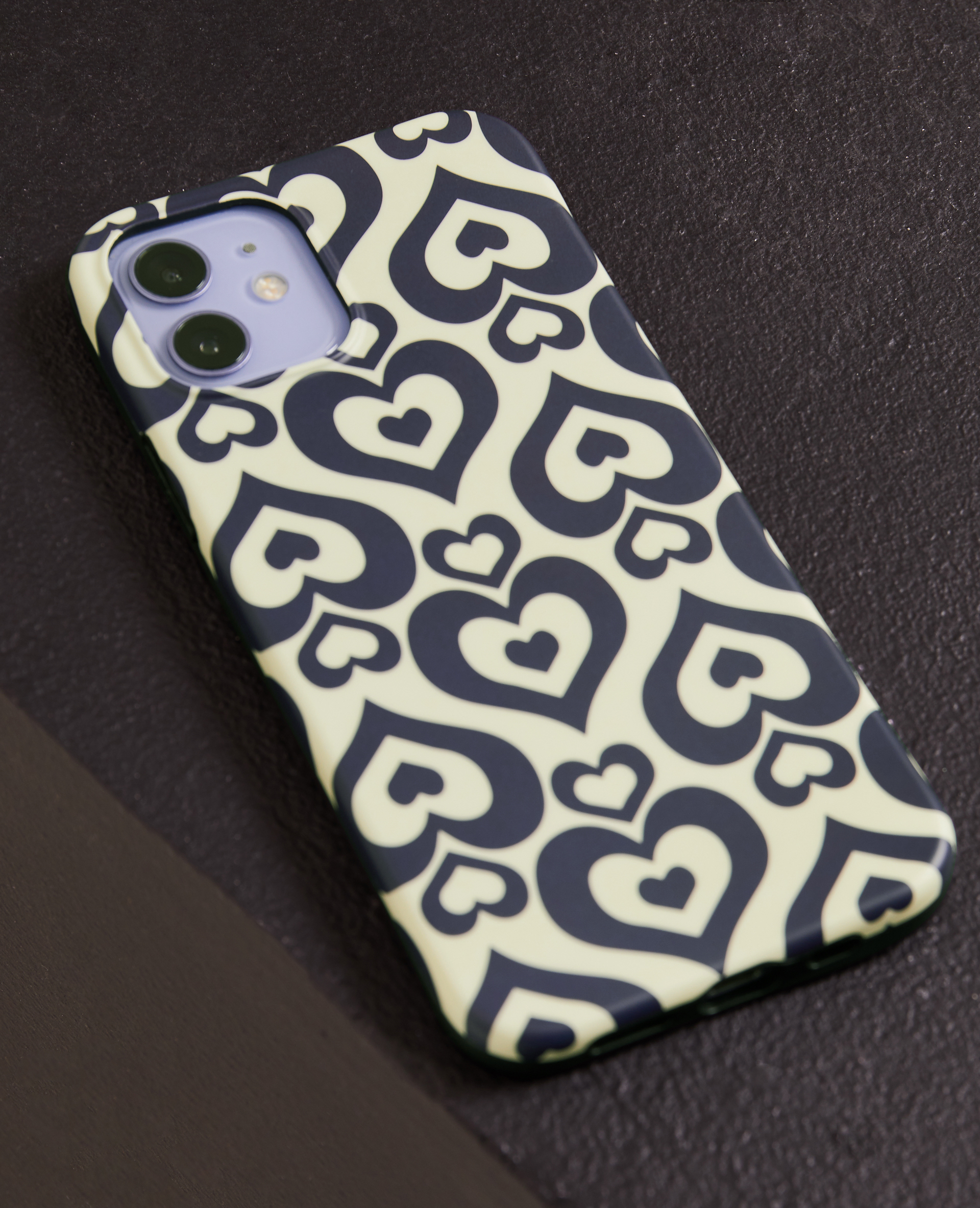 Coque iPhone "cœurs" blanc - Pimkie