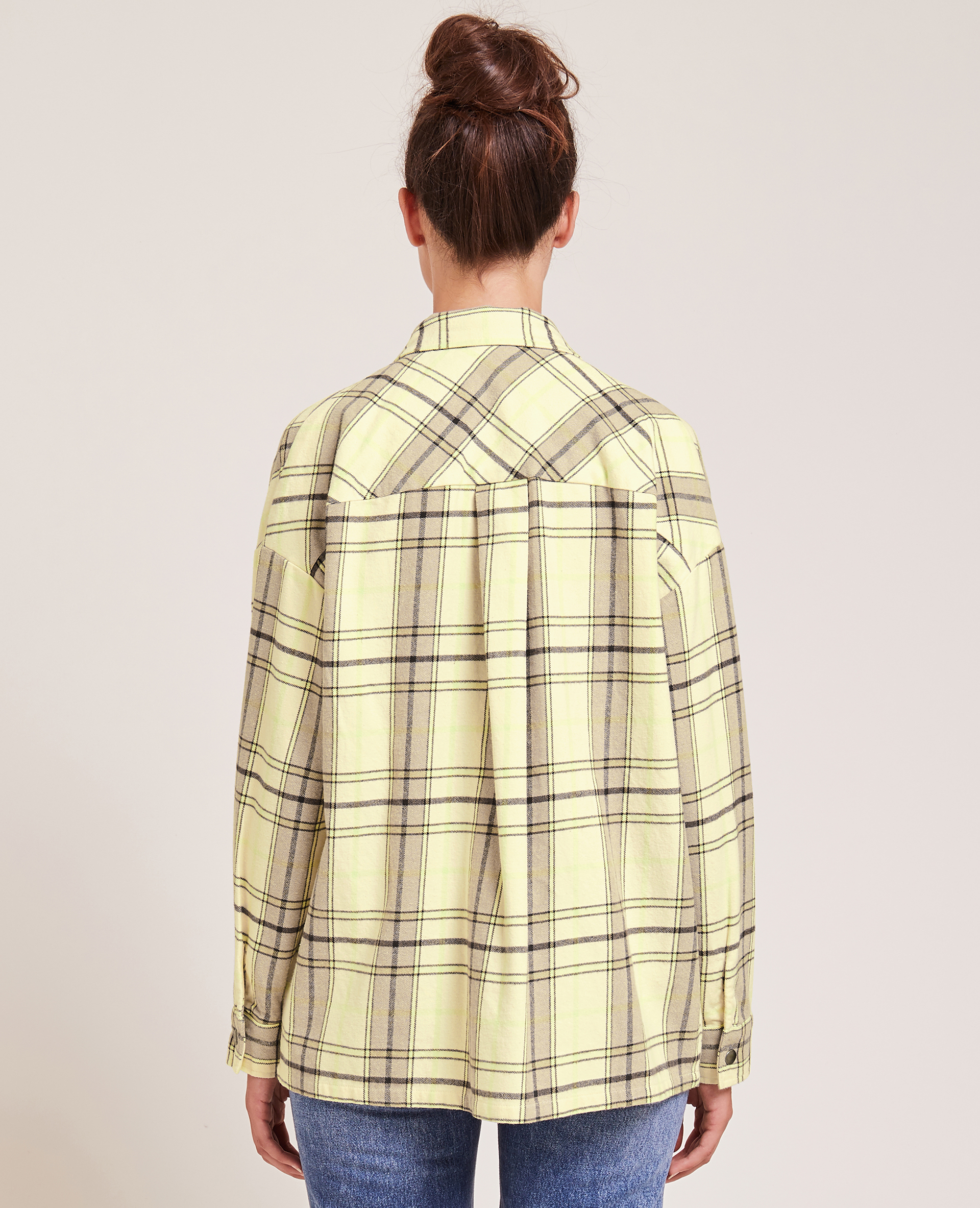 Surchemise en flanelle vert - Pimkie