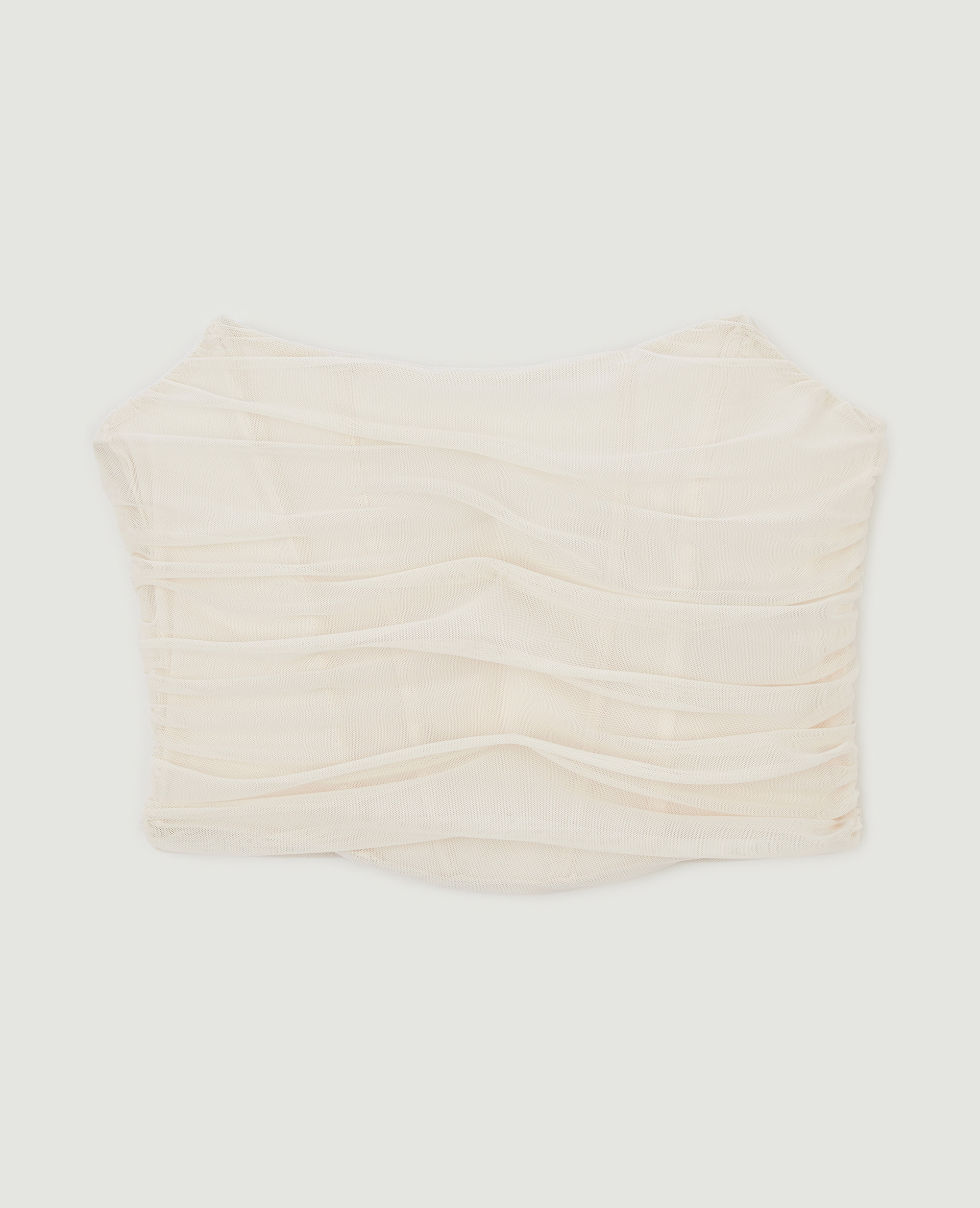 Corset bustier avec micro-mesh beige - Pimkie