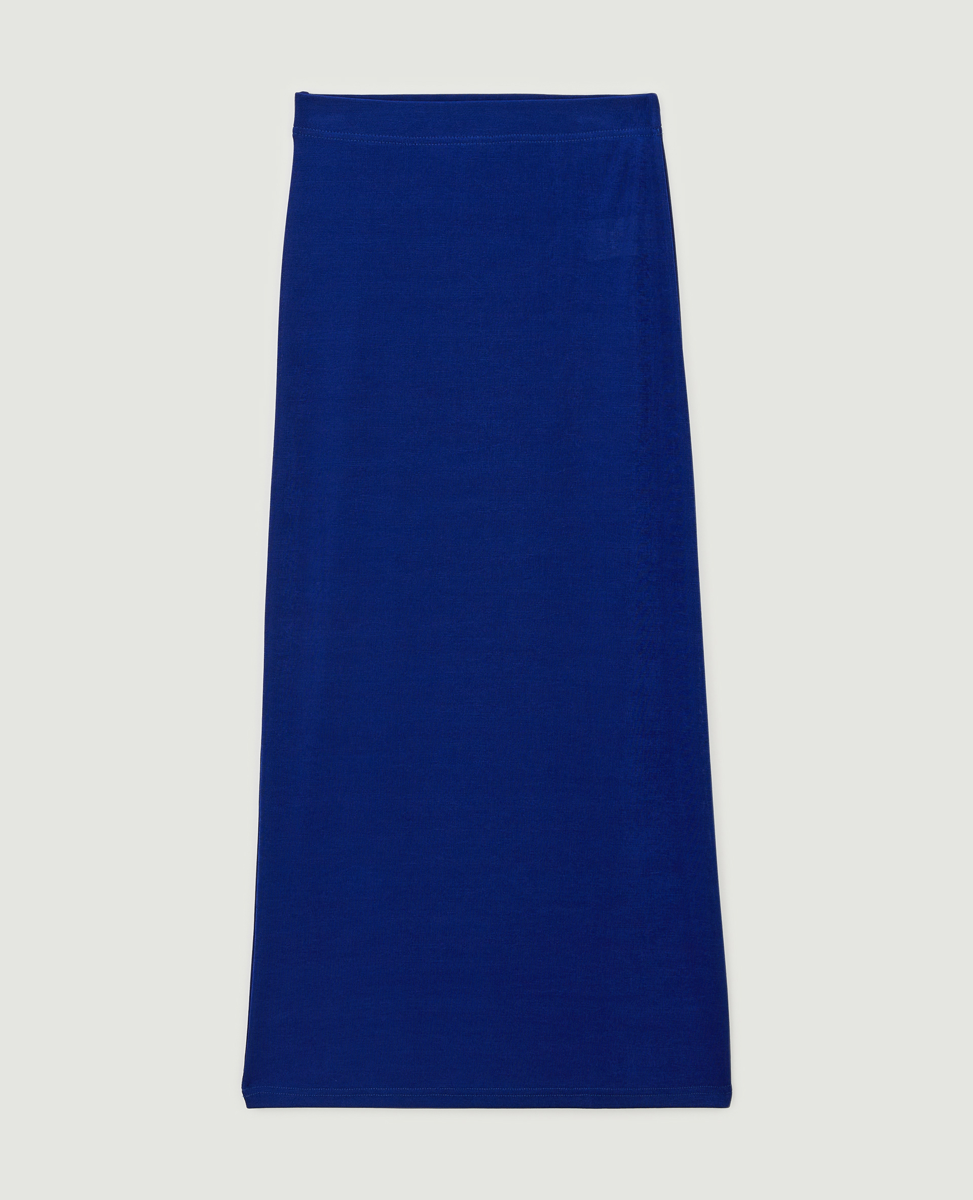 Jupe longue en maille fluide bleu turquoise - Pimkie
