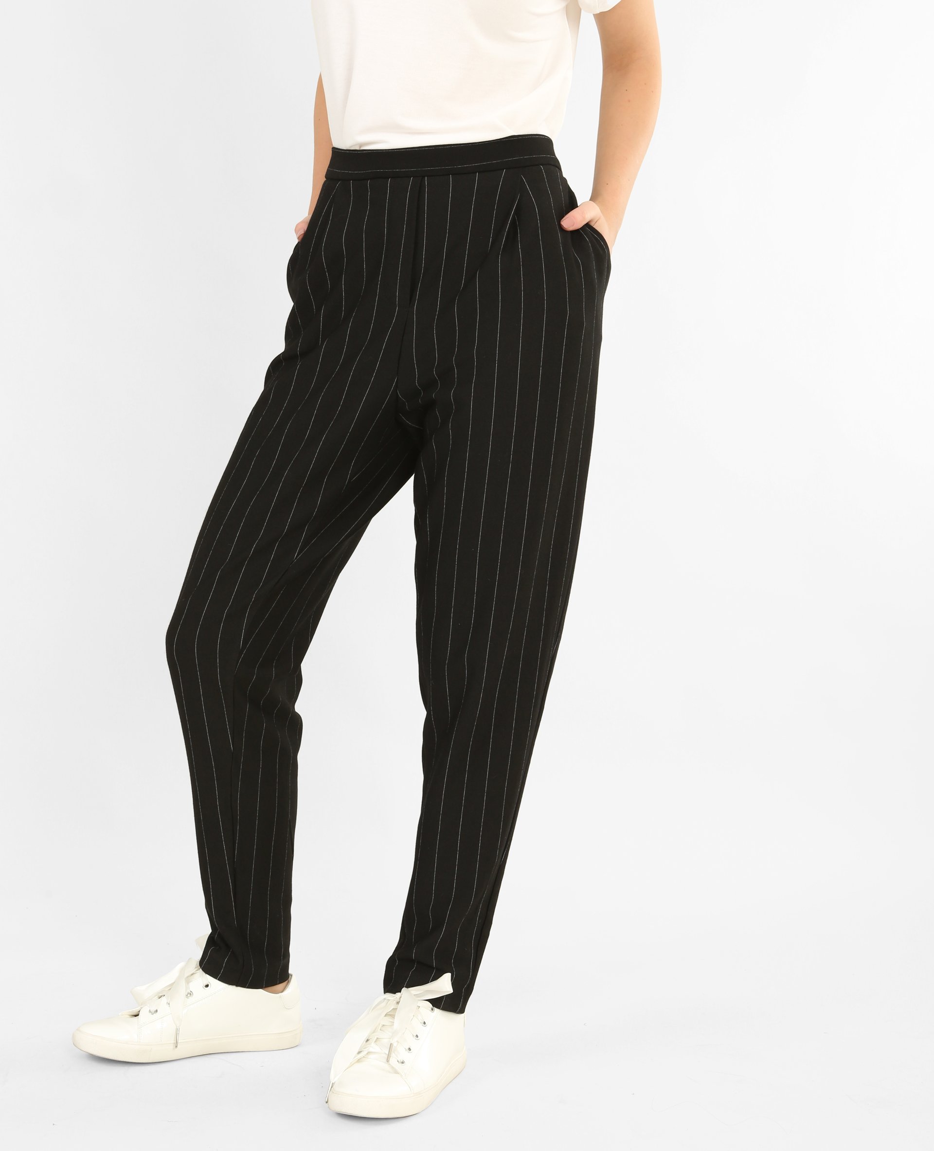 Pantalon femme à rayure shop