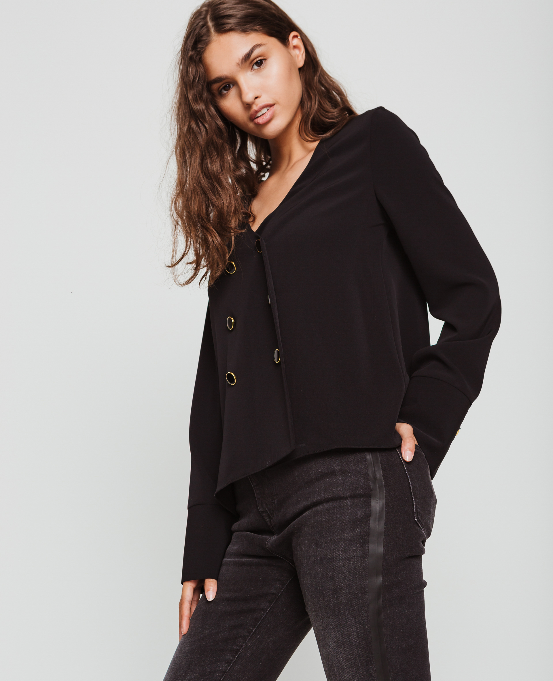 Blouse boutonnée noir - Pimkie