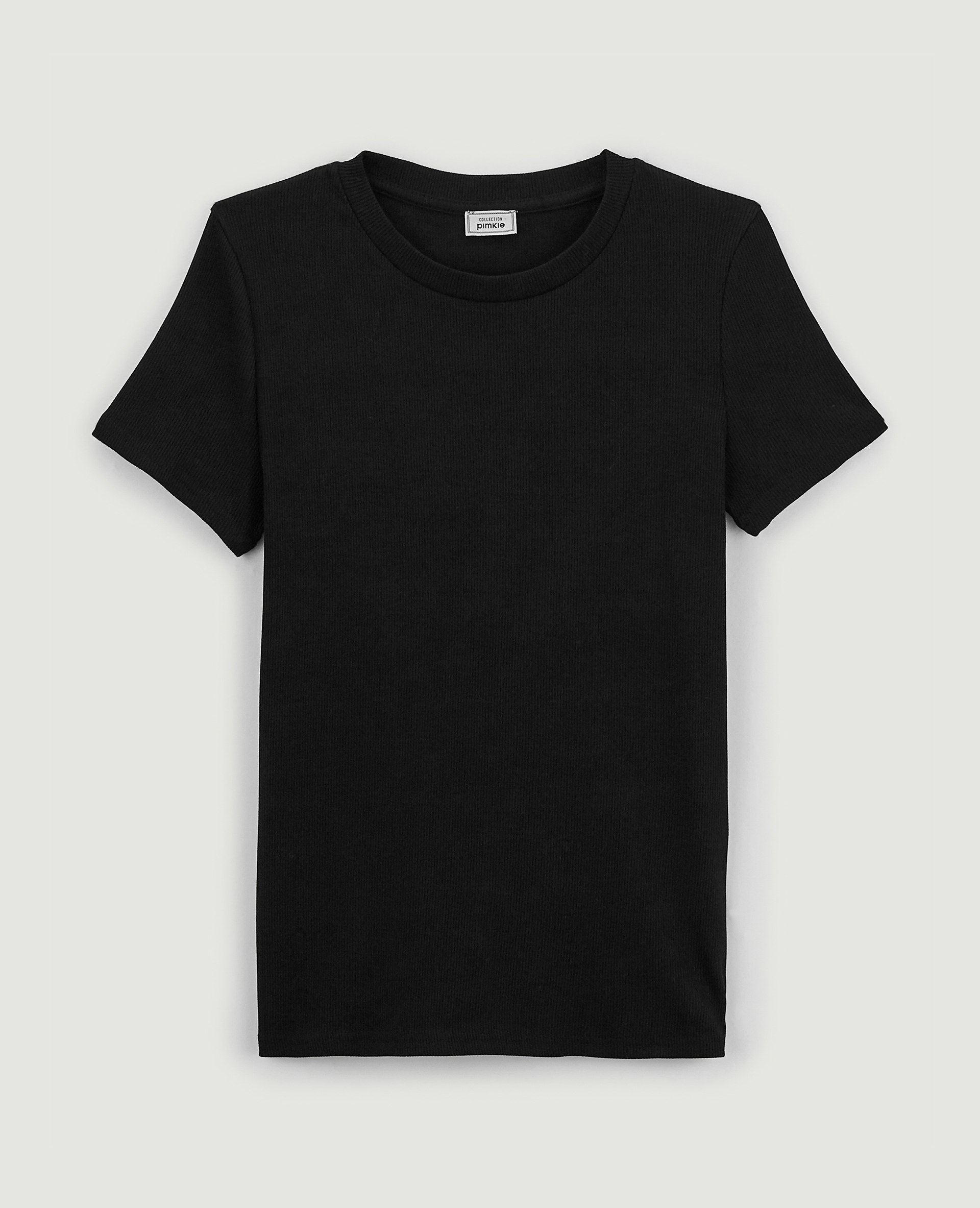 Top maille côtelée noir - Pimkie