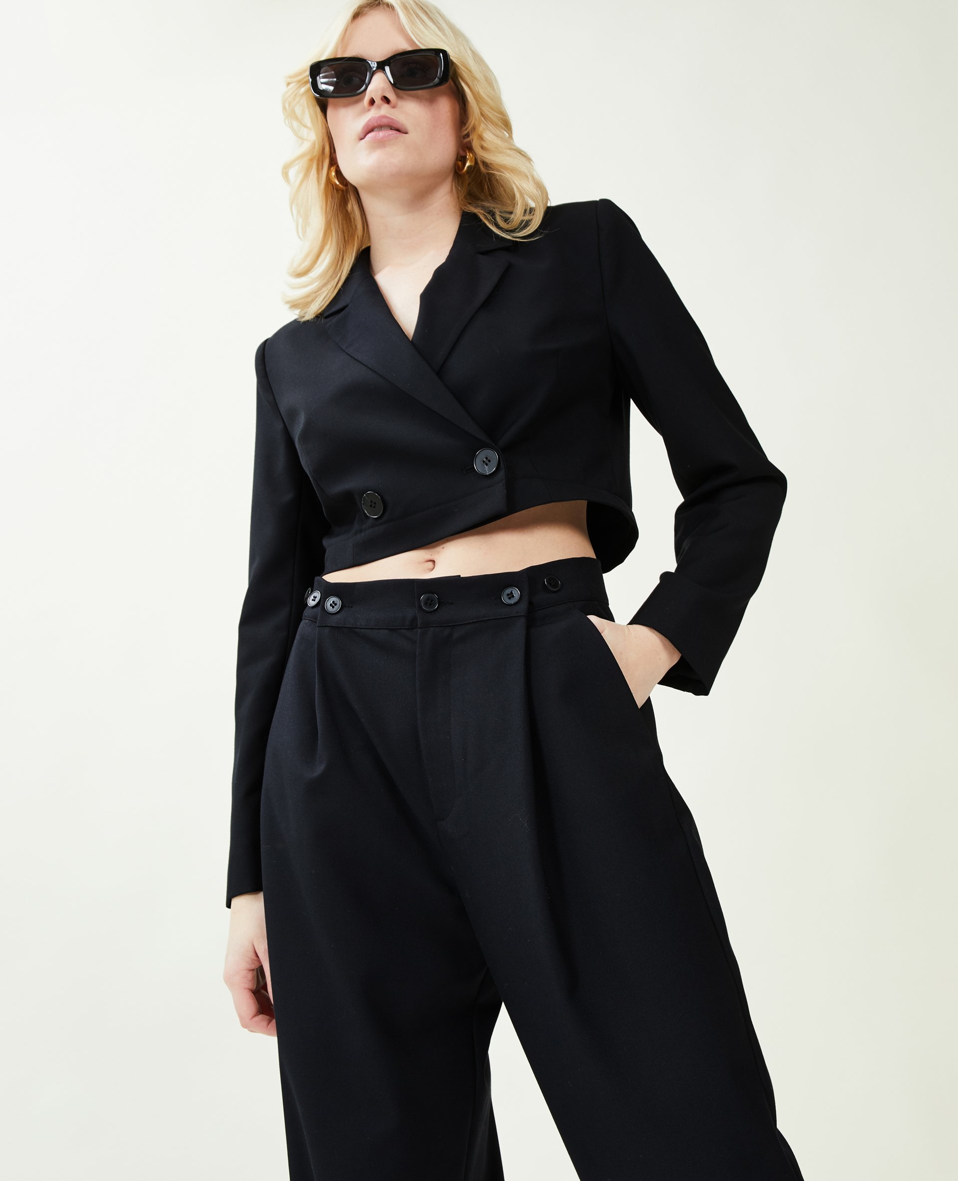Veste blazer 2 longueurs noir - Pimkie