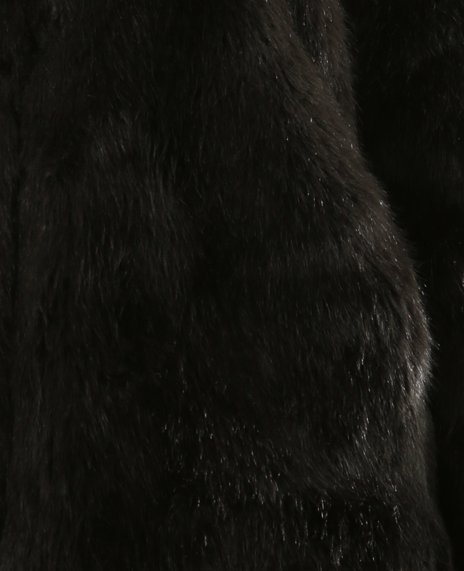 Veste fausse fourrure noir - Pimkie
