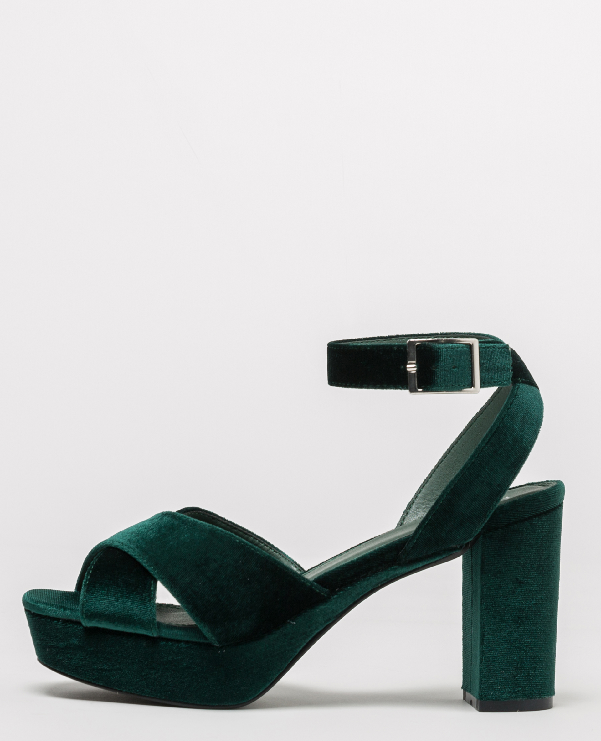 Sandales plateau velours Pimkie