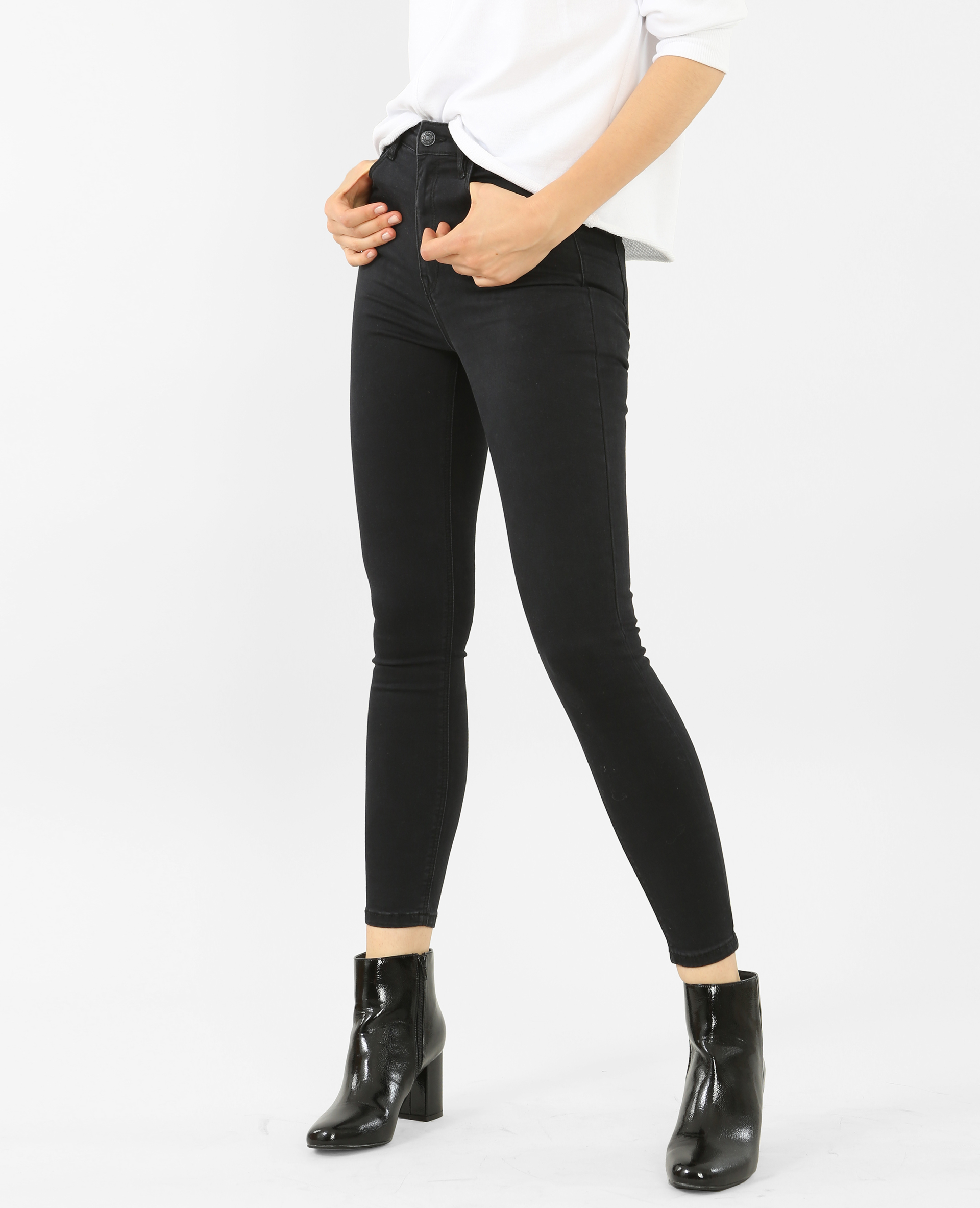 Jean skinny taille haute