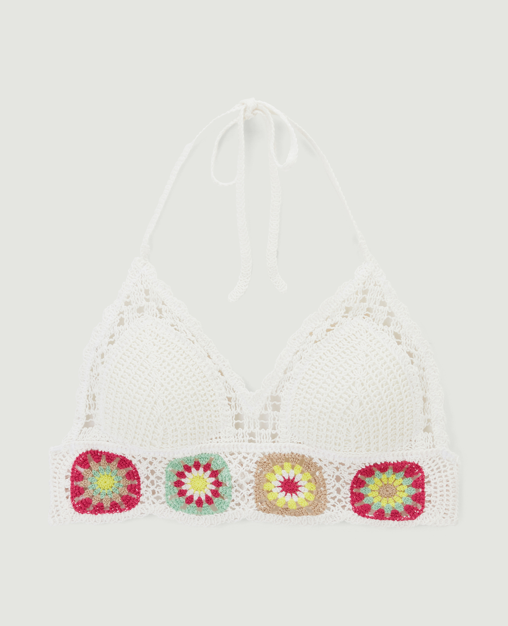 Haut de maillot de bain crochet blanc - Pimkie