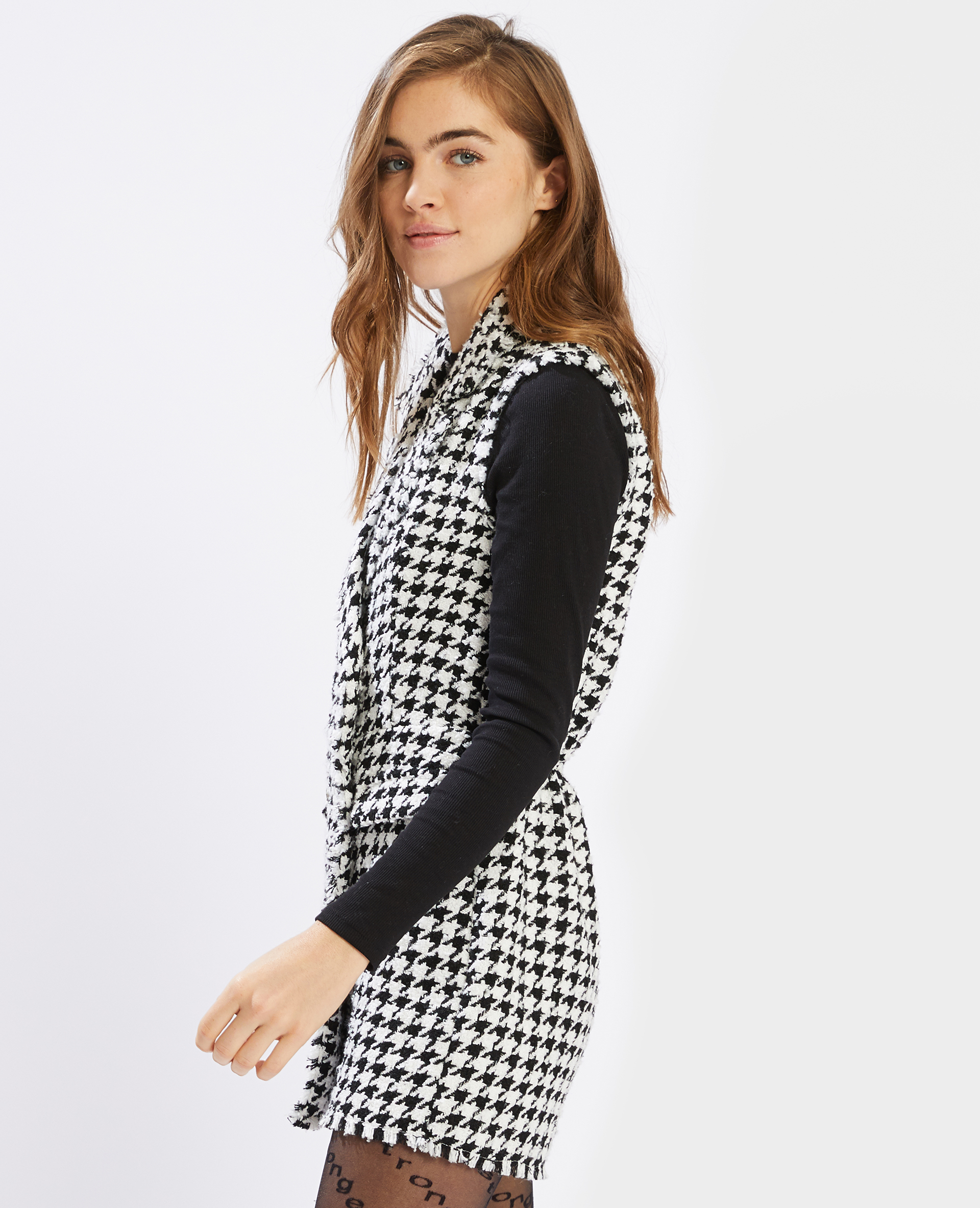 Combishort tweed noir - Pimkie
