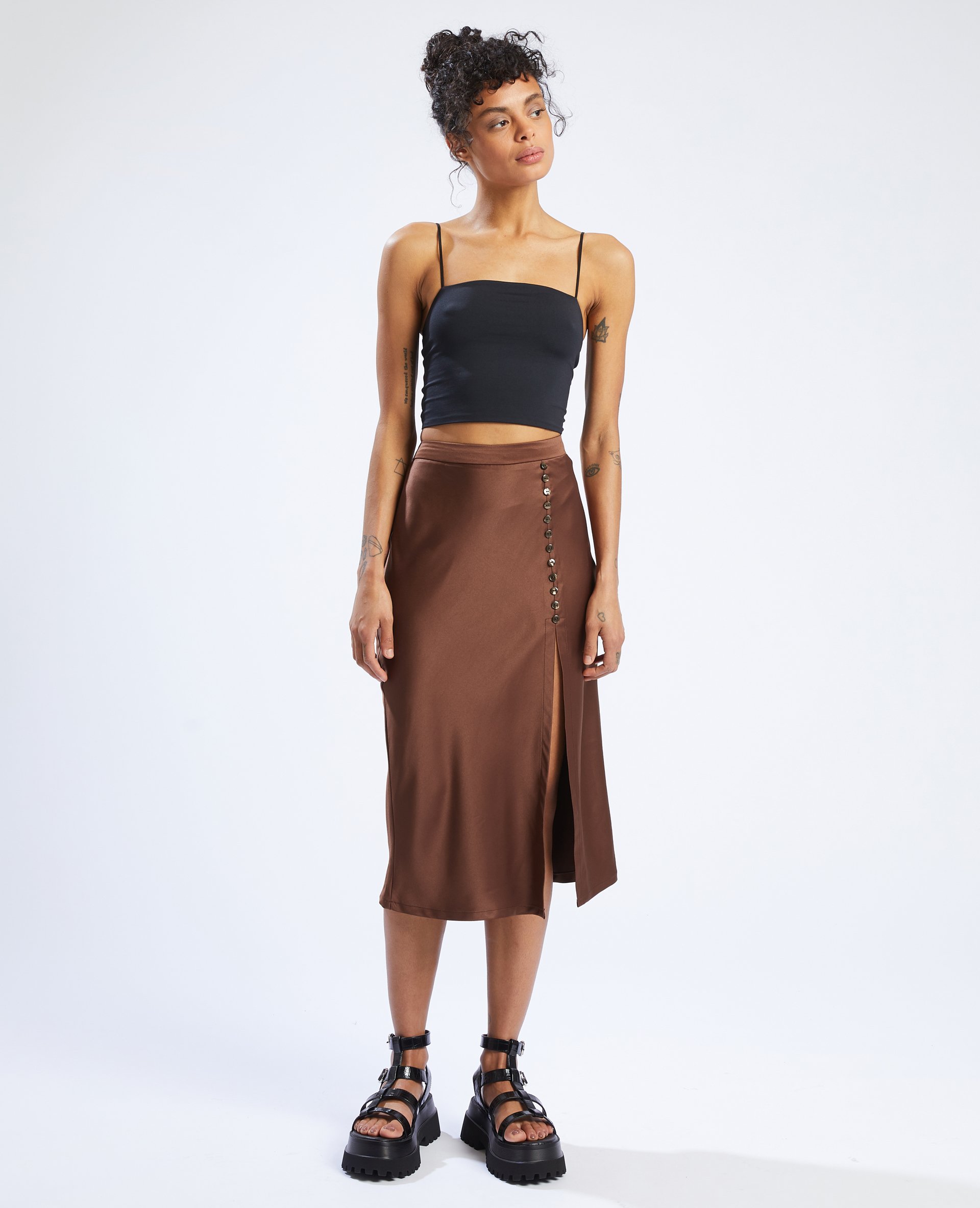 Jupe marron hot sale