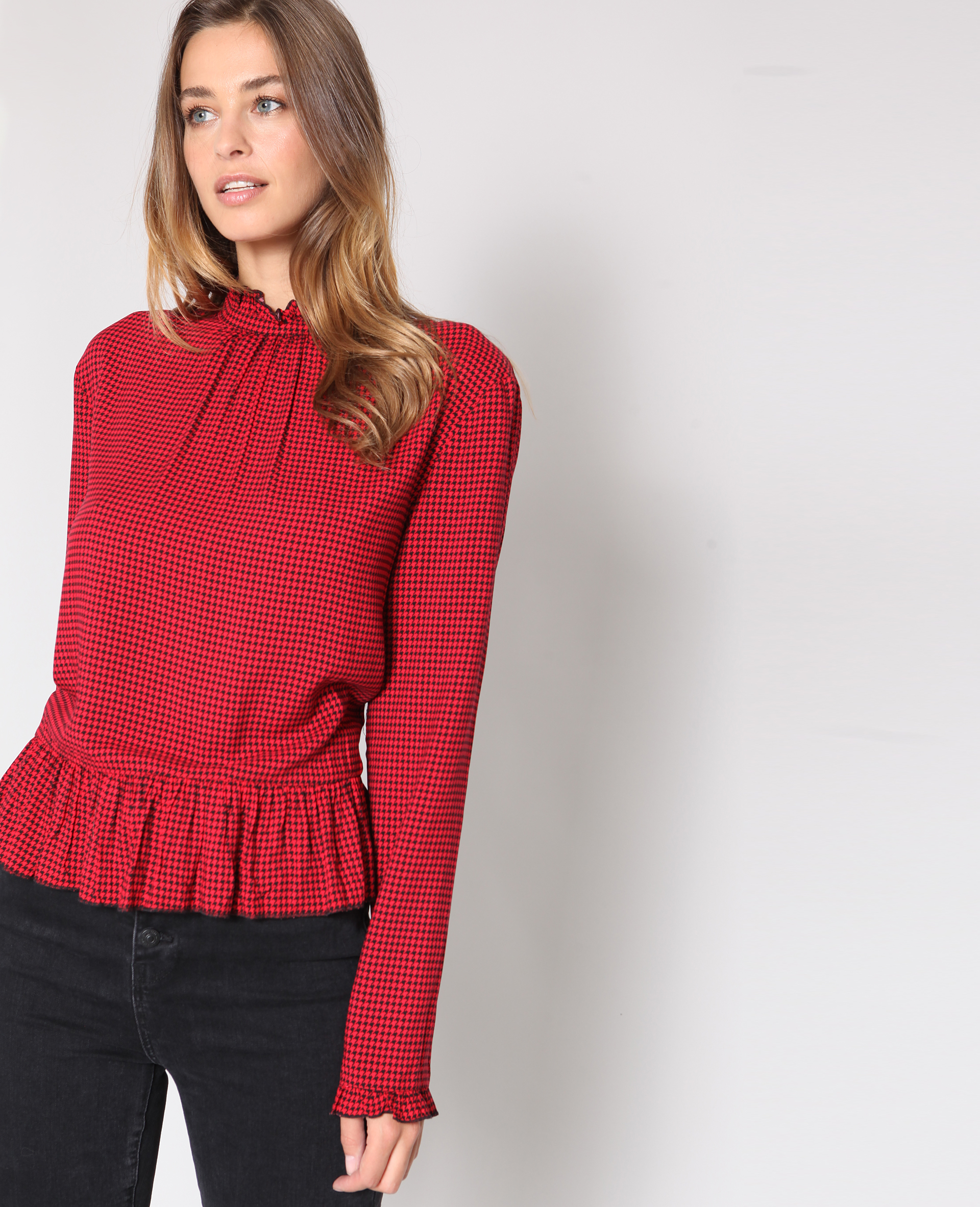 Blouse imprimée rouge - Pimkie