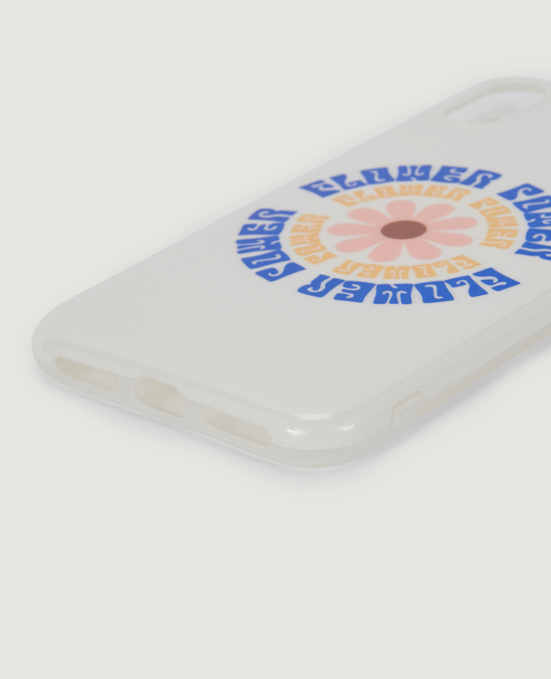 Coque iPhone Flower Power blanc - Pimkie