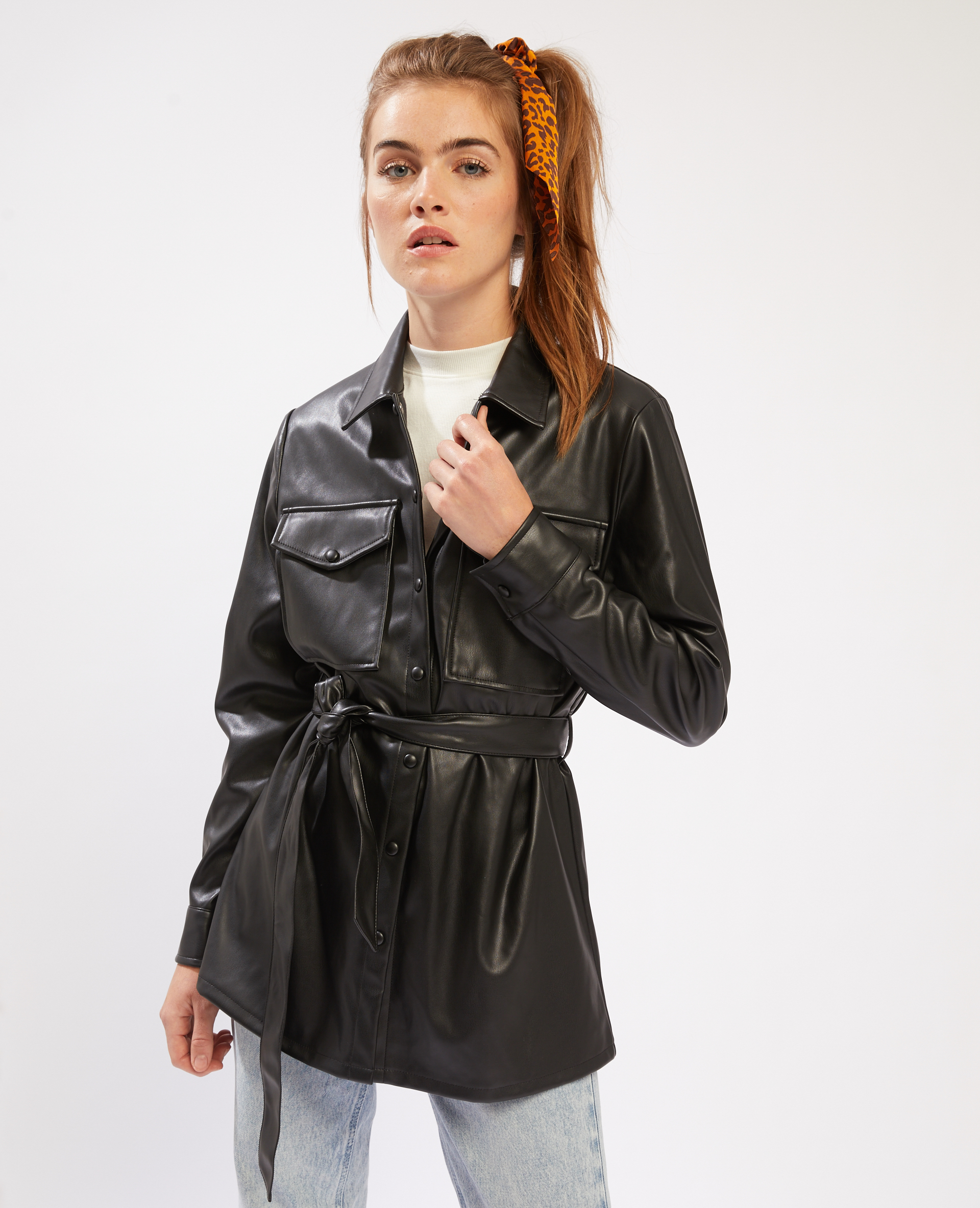 Surchemise femme cuir clearance