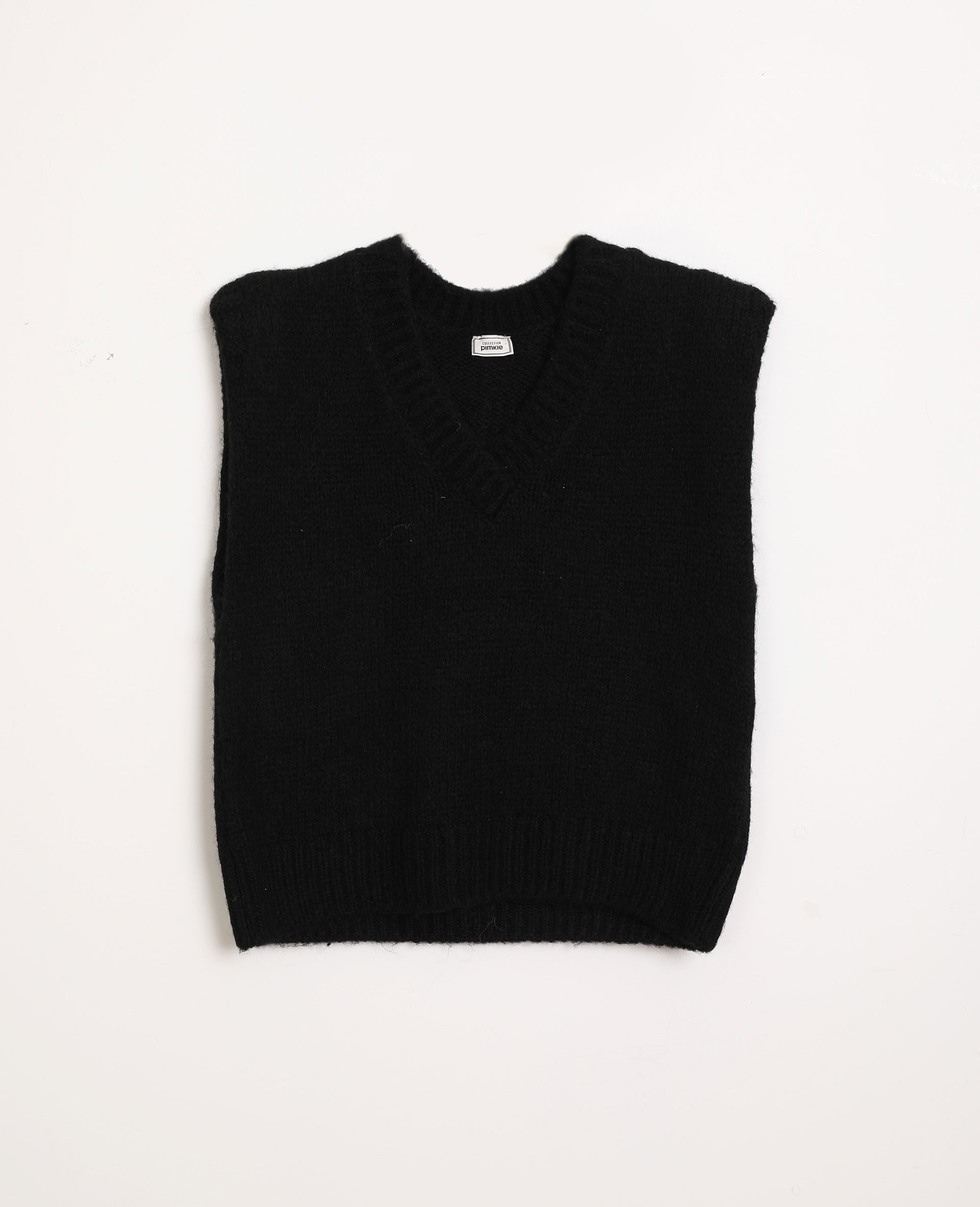 Pull noir sans manches
