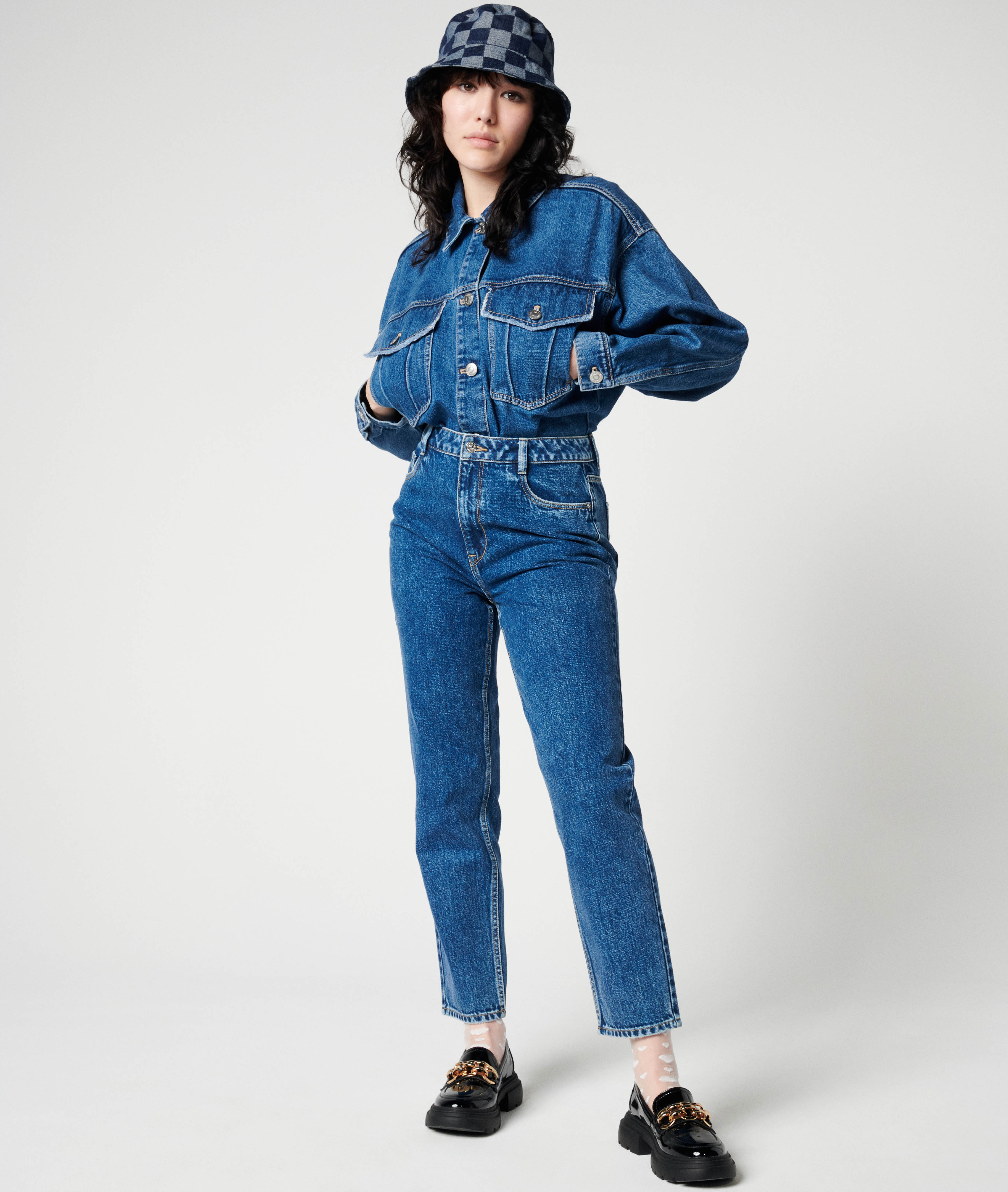 Veste en jean bleu foncé - Pimkie