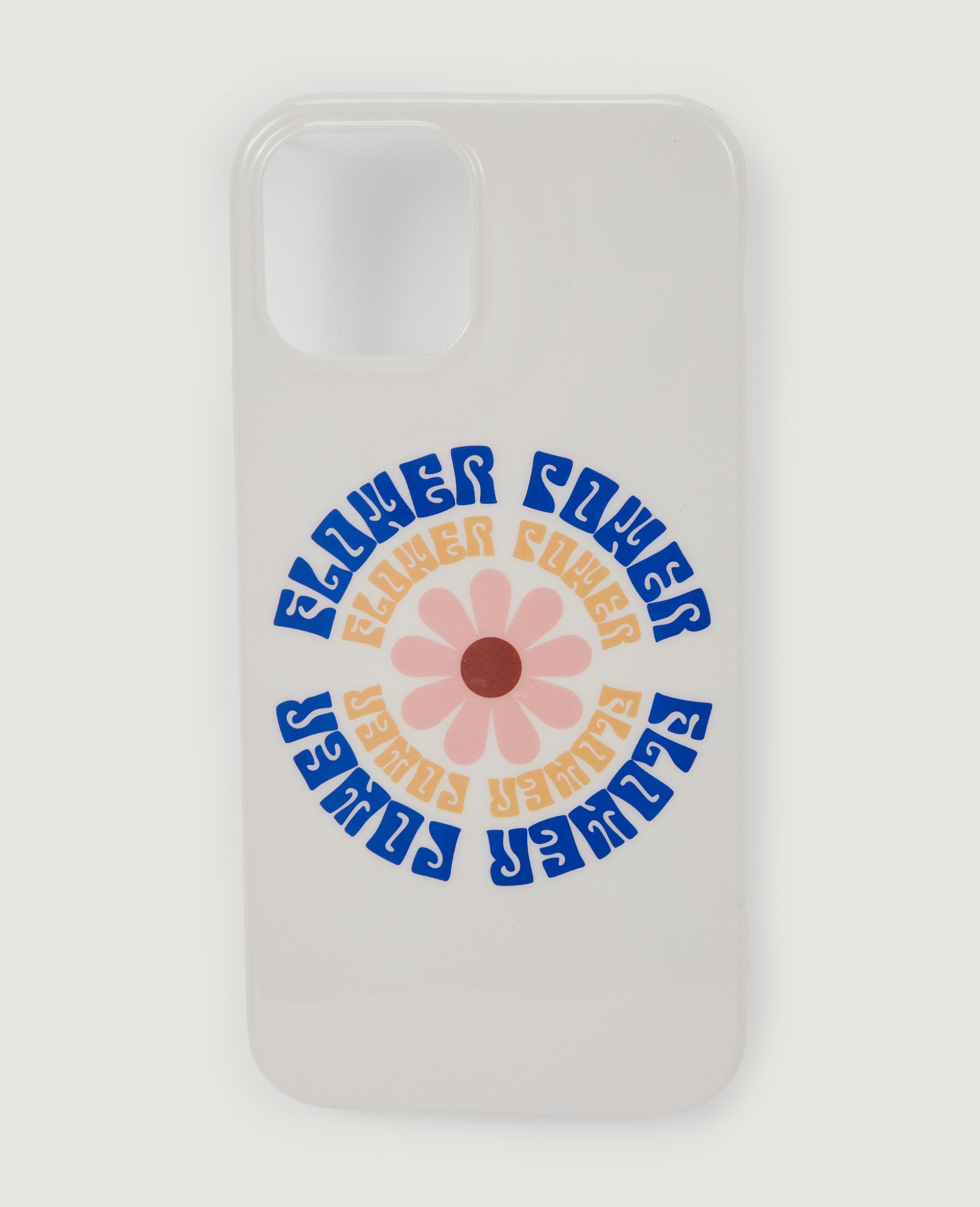 Coque iPhone Flower Power blanc - Pimkie