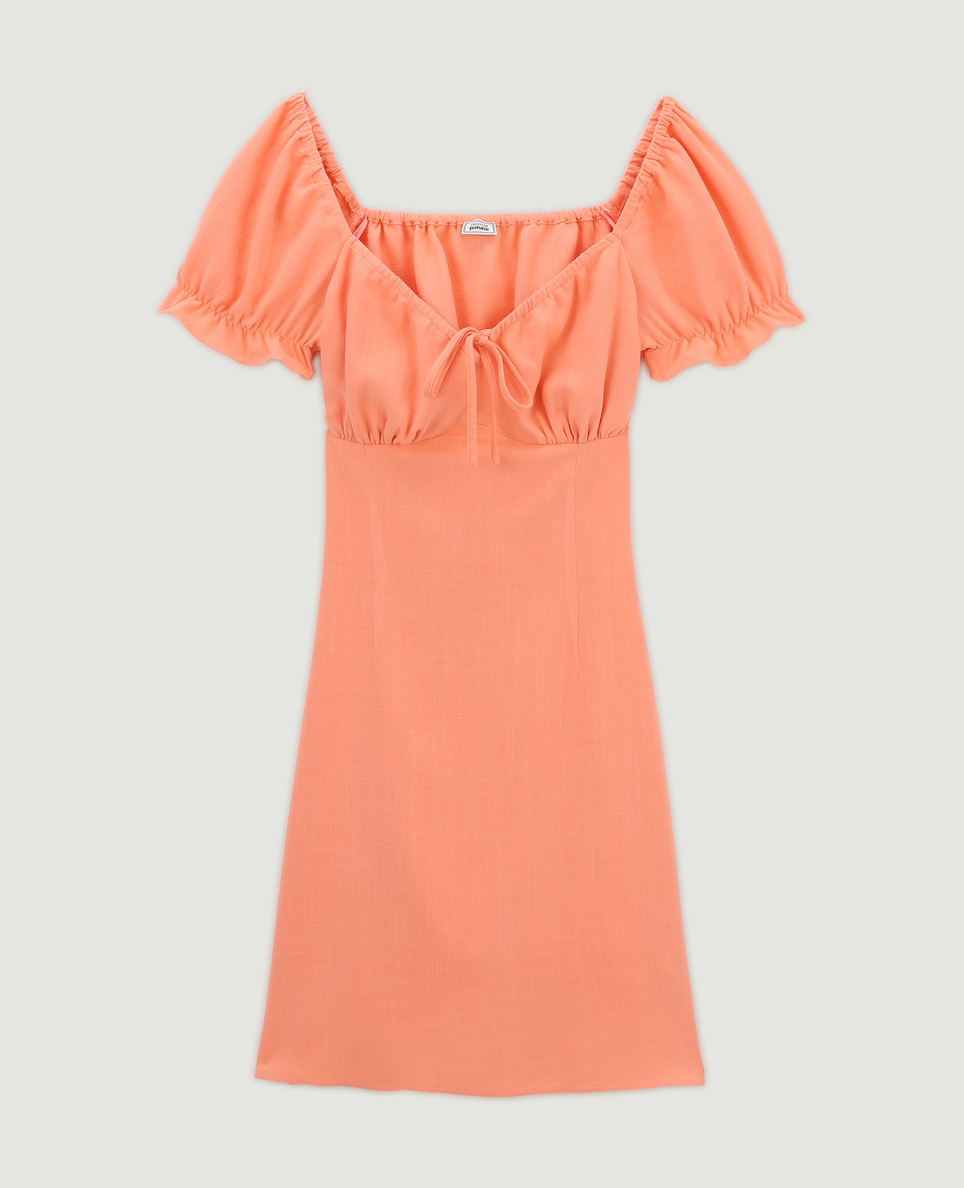 Robe courte dos-nu avec laçage rose - Pimkie