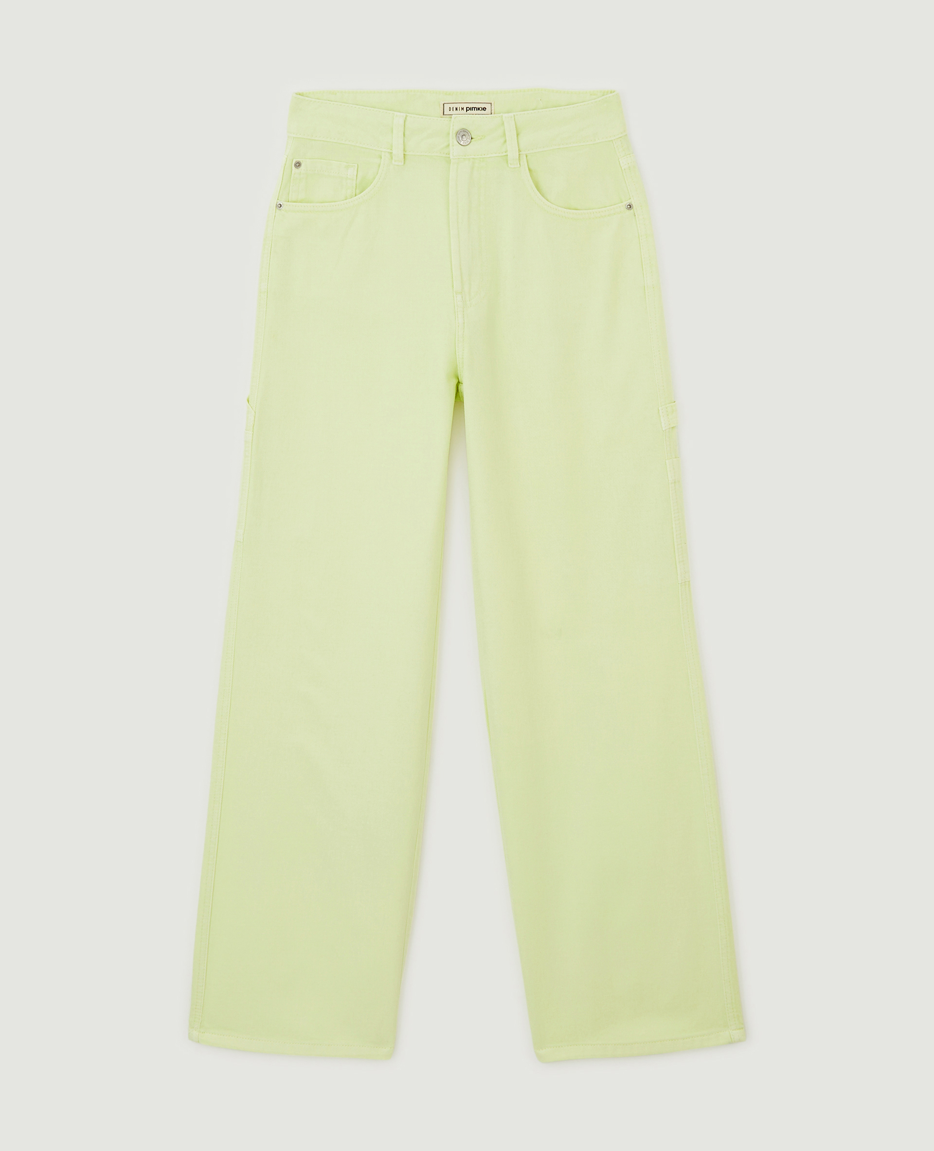 Jean cargo large jaune fluo - Pimkie