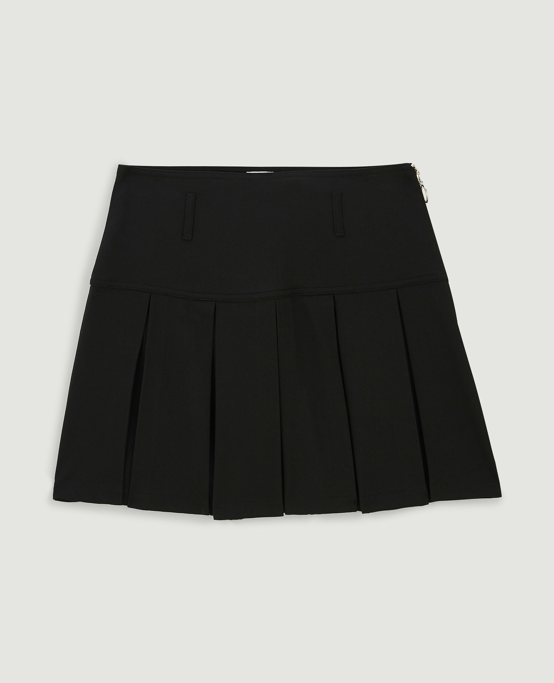 Jupe courte plissée noir - Pimkie