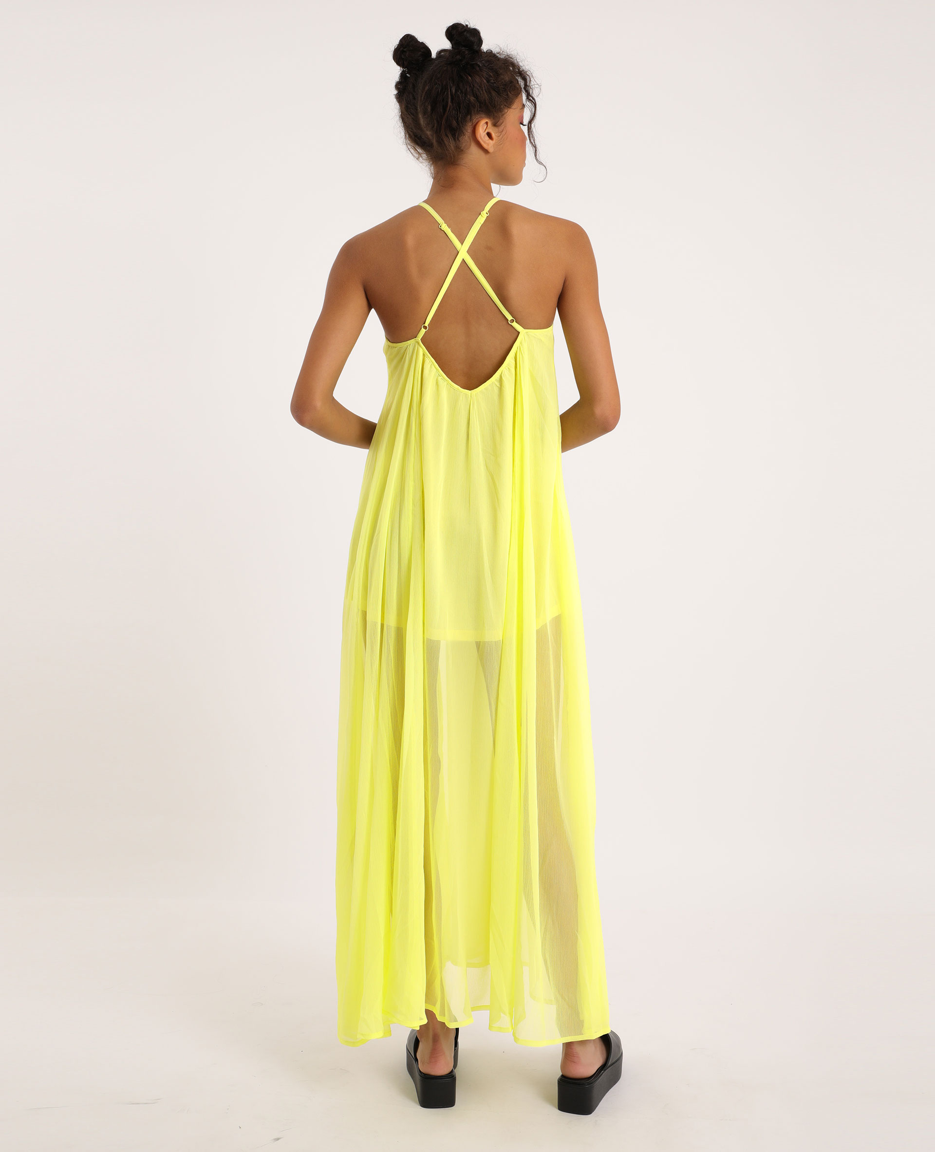robe jaune fluo