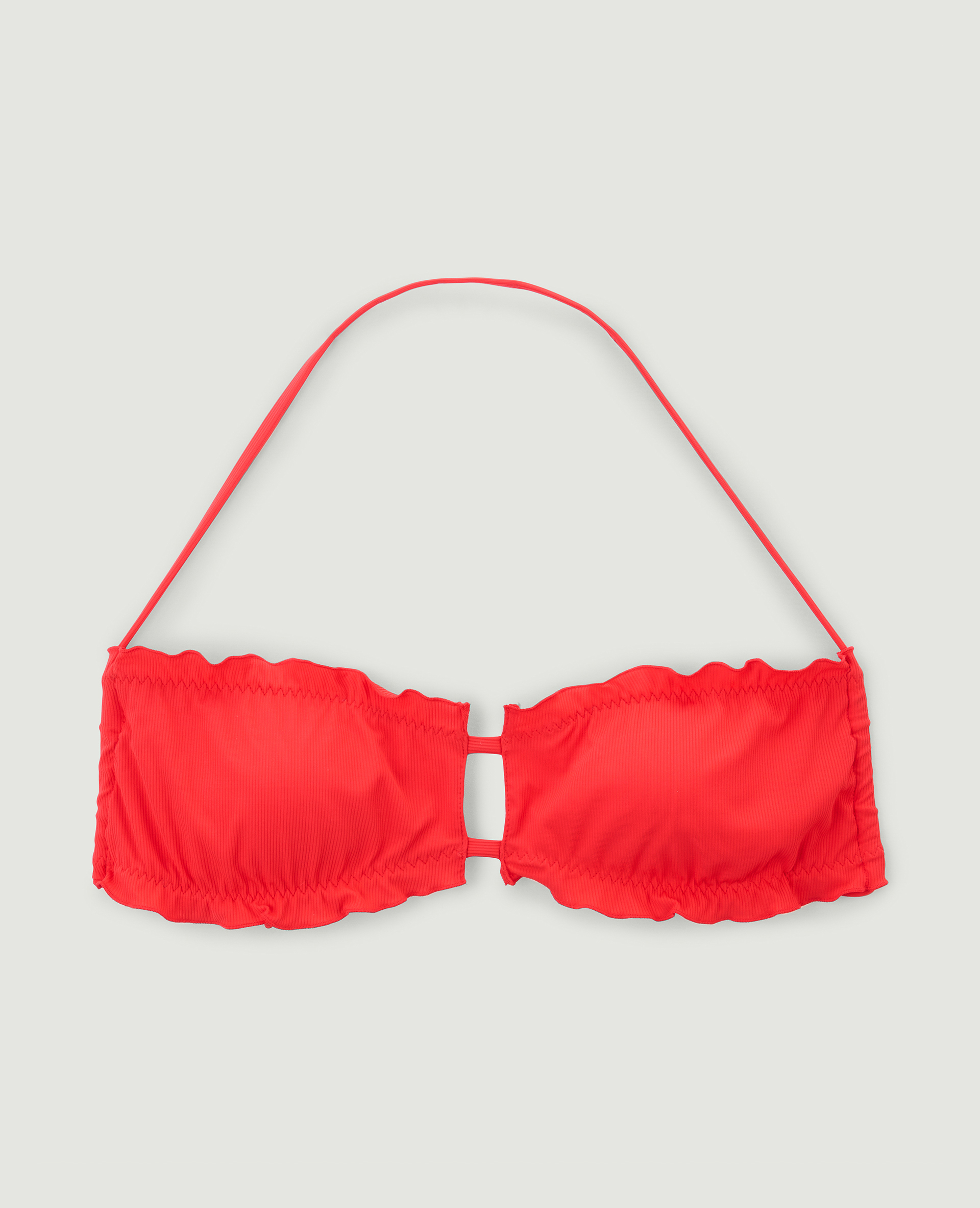 Haut de maillot de bain bandeau rouge - Pimkie