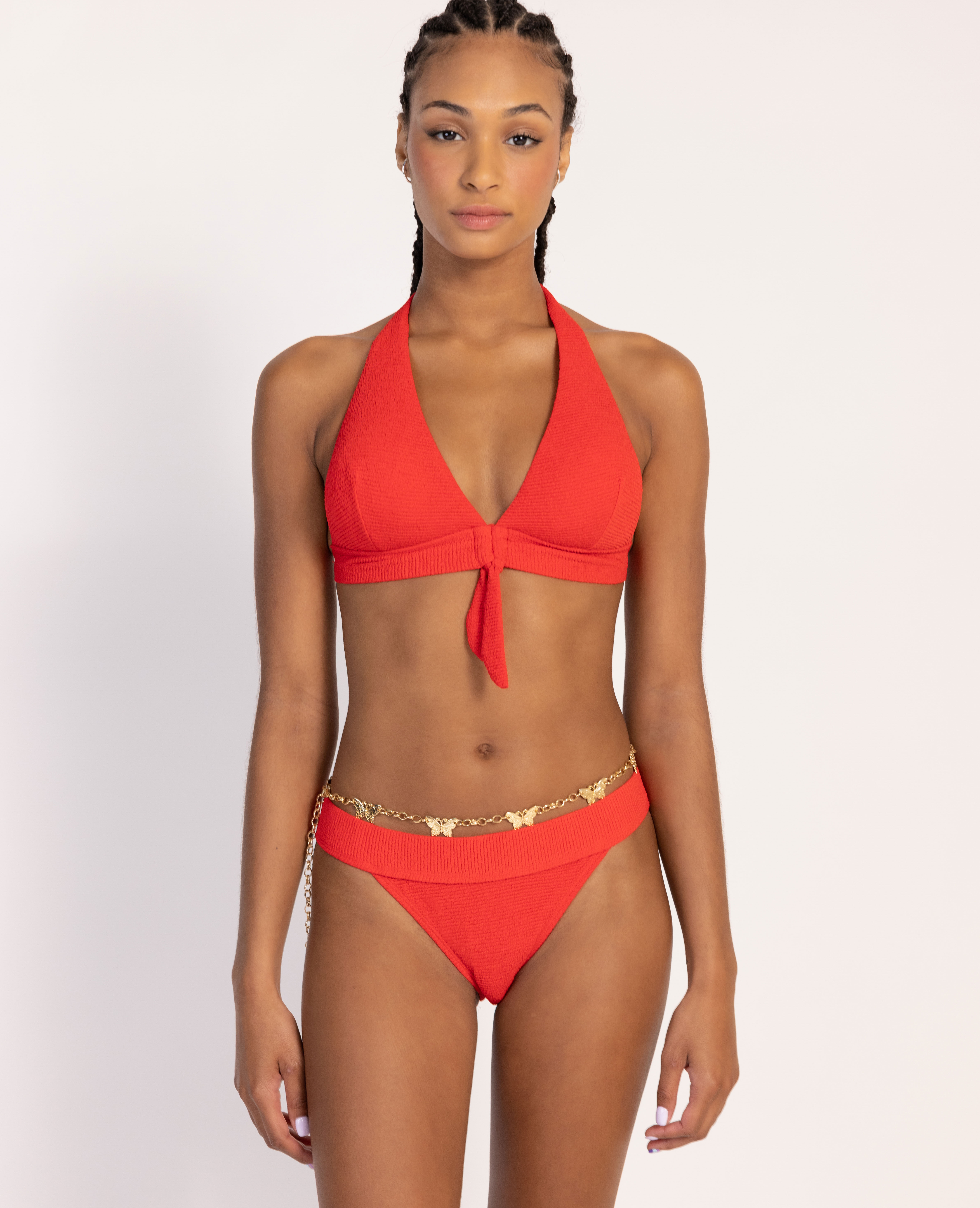 Bas de maillot culotte échancrée rouge - Pimkie